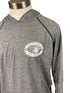Kettunen Center Light Gray Pine Cone Long Sleeve Hooded T-Shirt Size Small