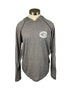 Kettunen Center Light Gray Pine Cone Long Sleeve Hooded T-Shirt Size Small