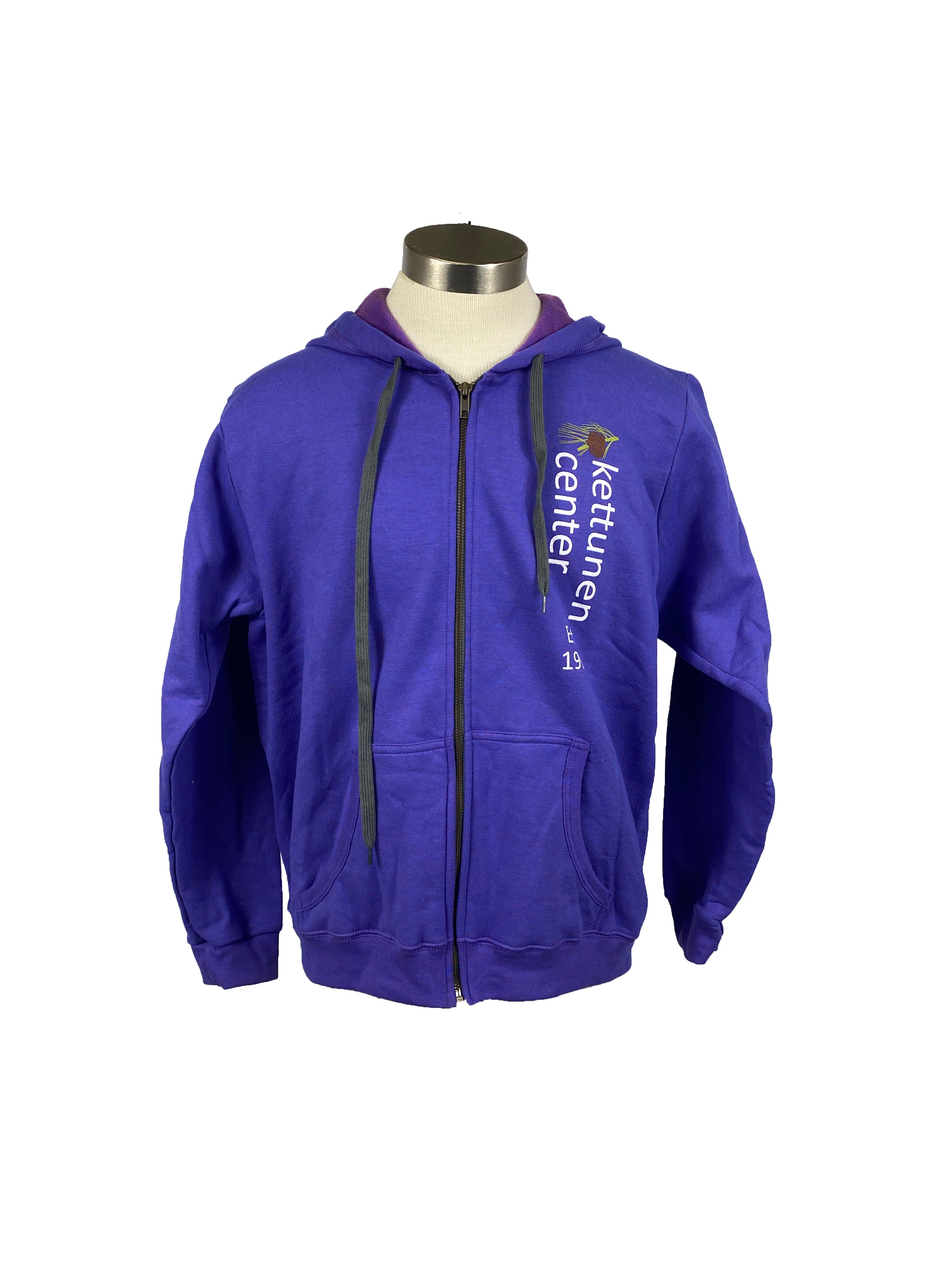 Kettunen Center Purple Pine Cone Zip Up Size Medium