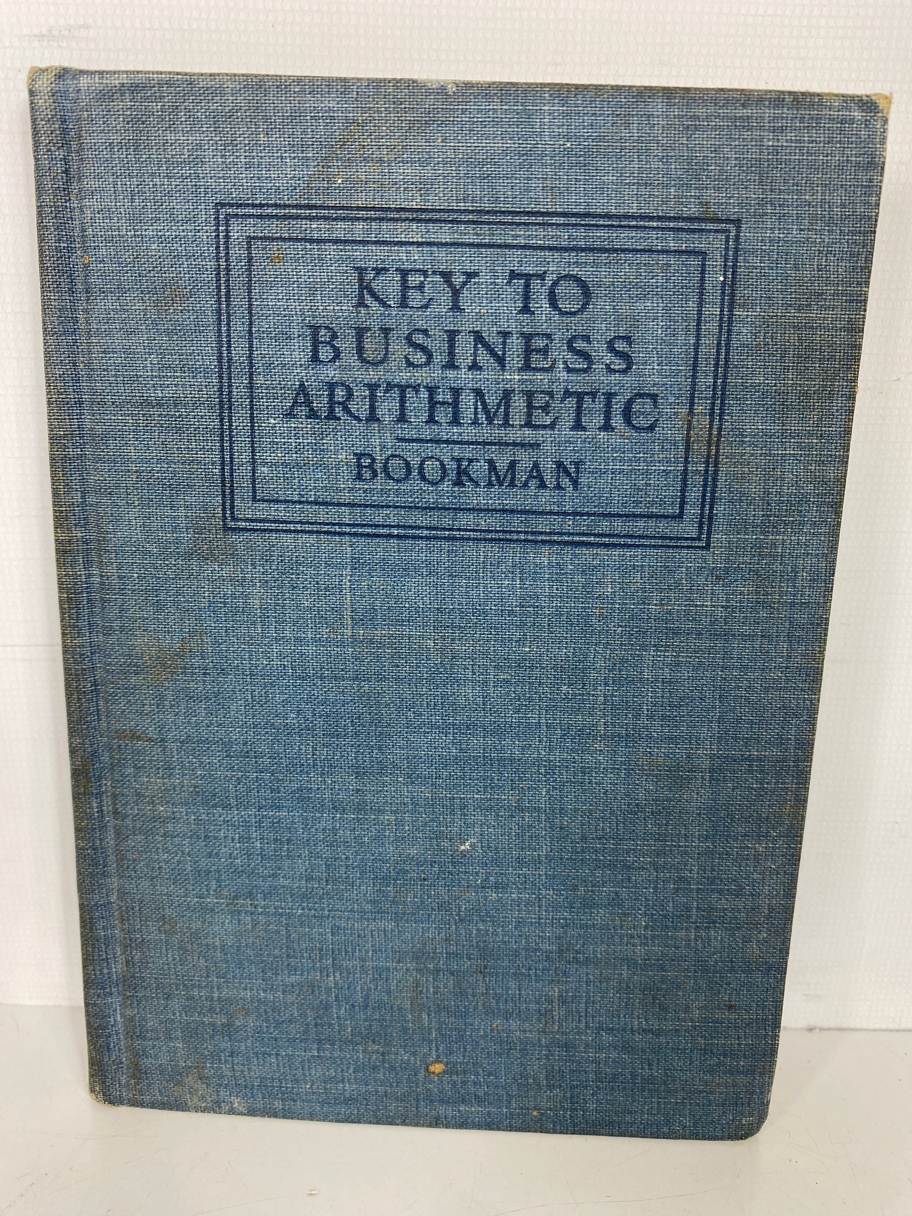 Key to Business Arithmetic by C.M. Bookman 1914  Rare Antique HC