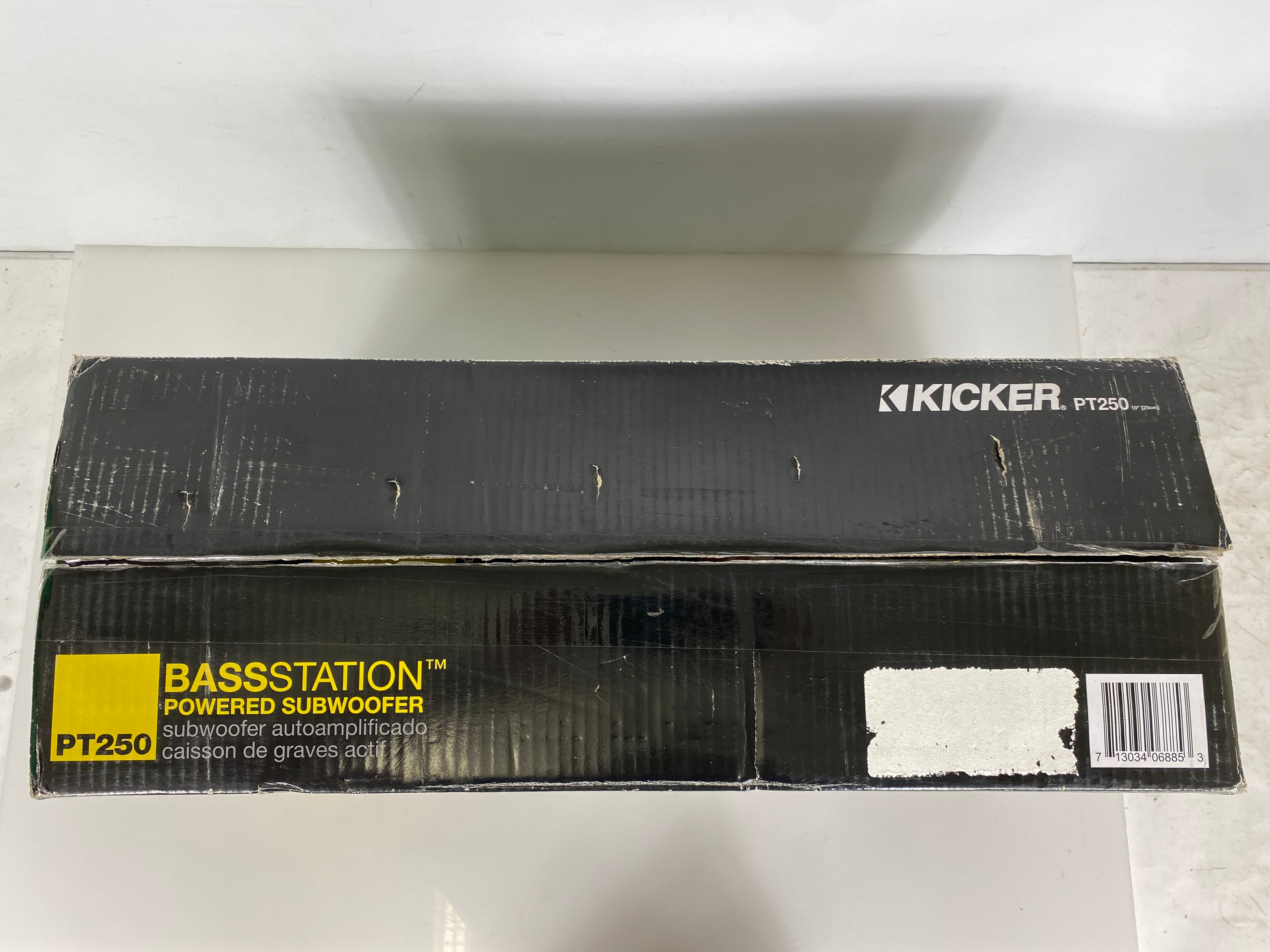 Kicker PT250 BassStation Powered Subwoofer with Built-in 100W Amplifier