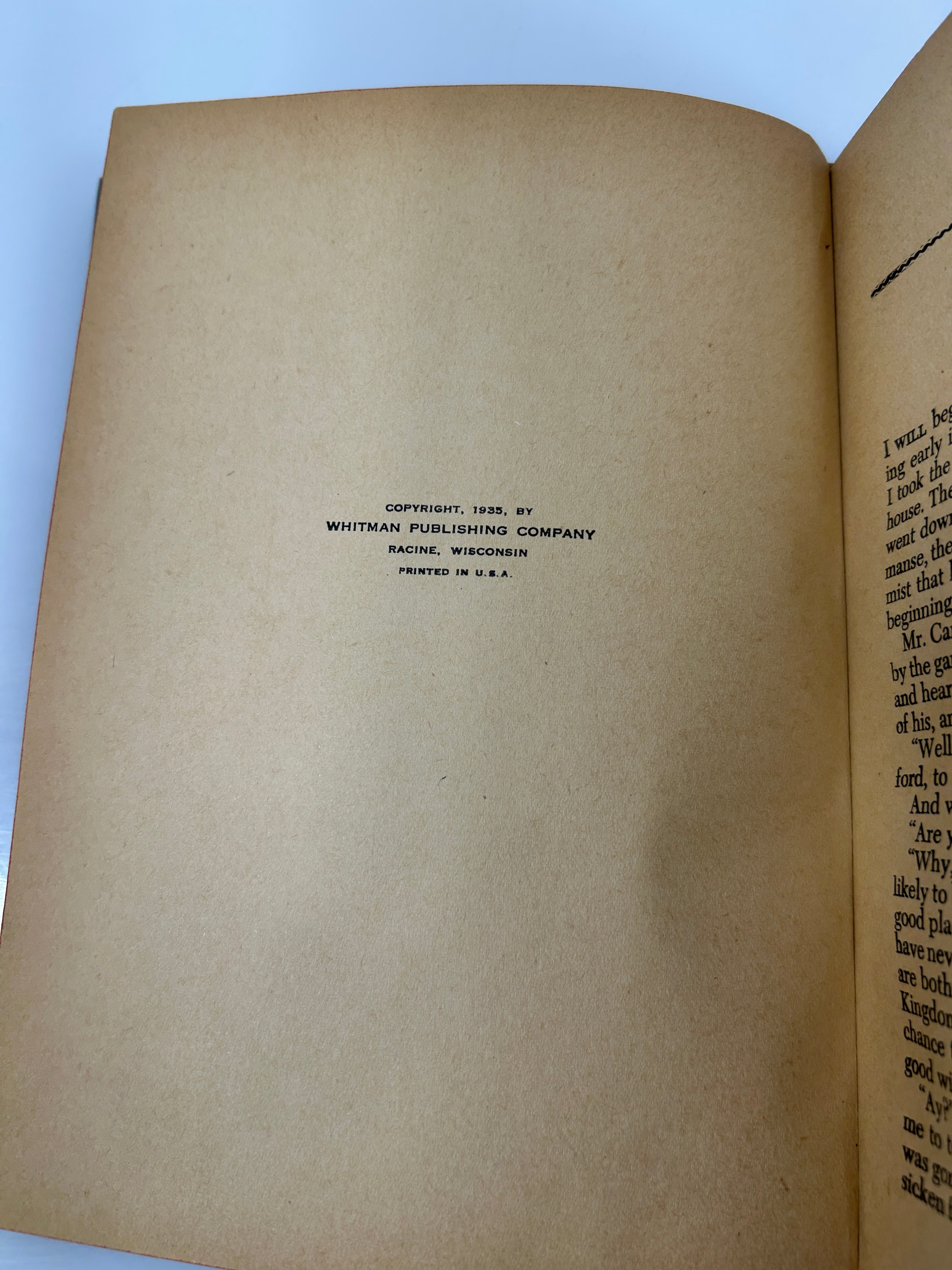 Kidnapped by Robert Louis Stevenson 1935 Whitman HC