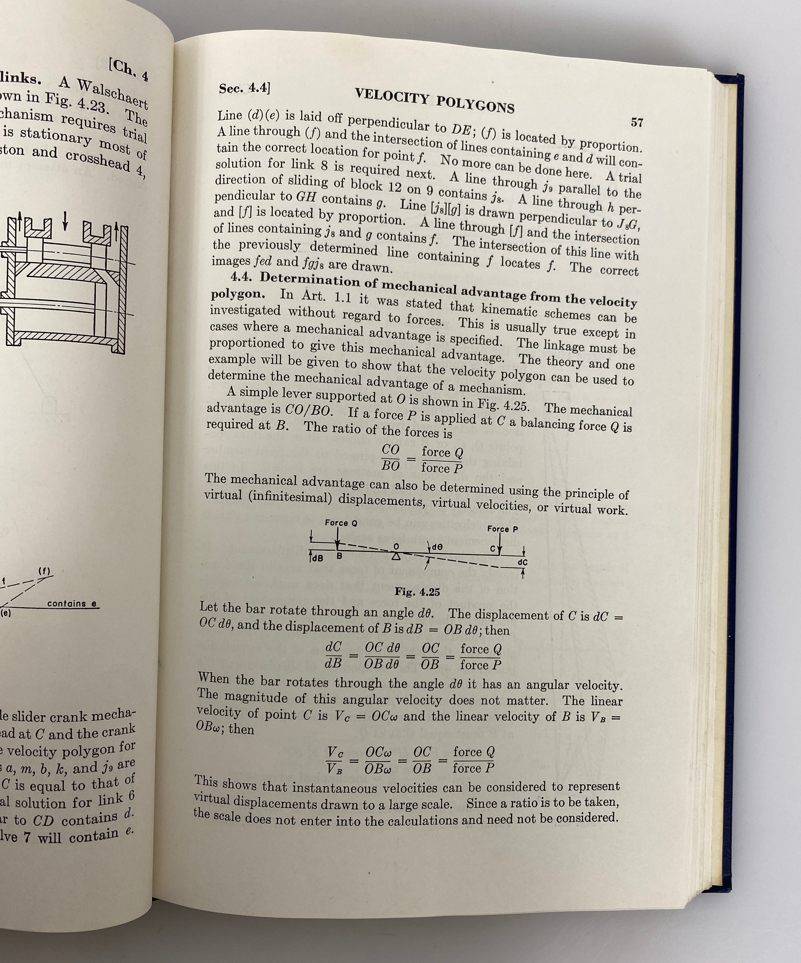Kinematics of Machines by Rolland Hinkle 1956 Third Printing HC