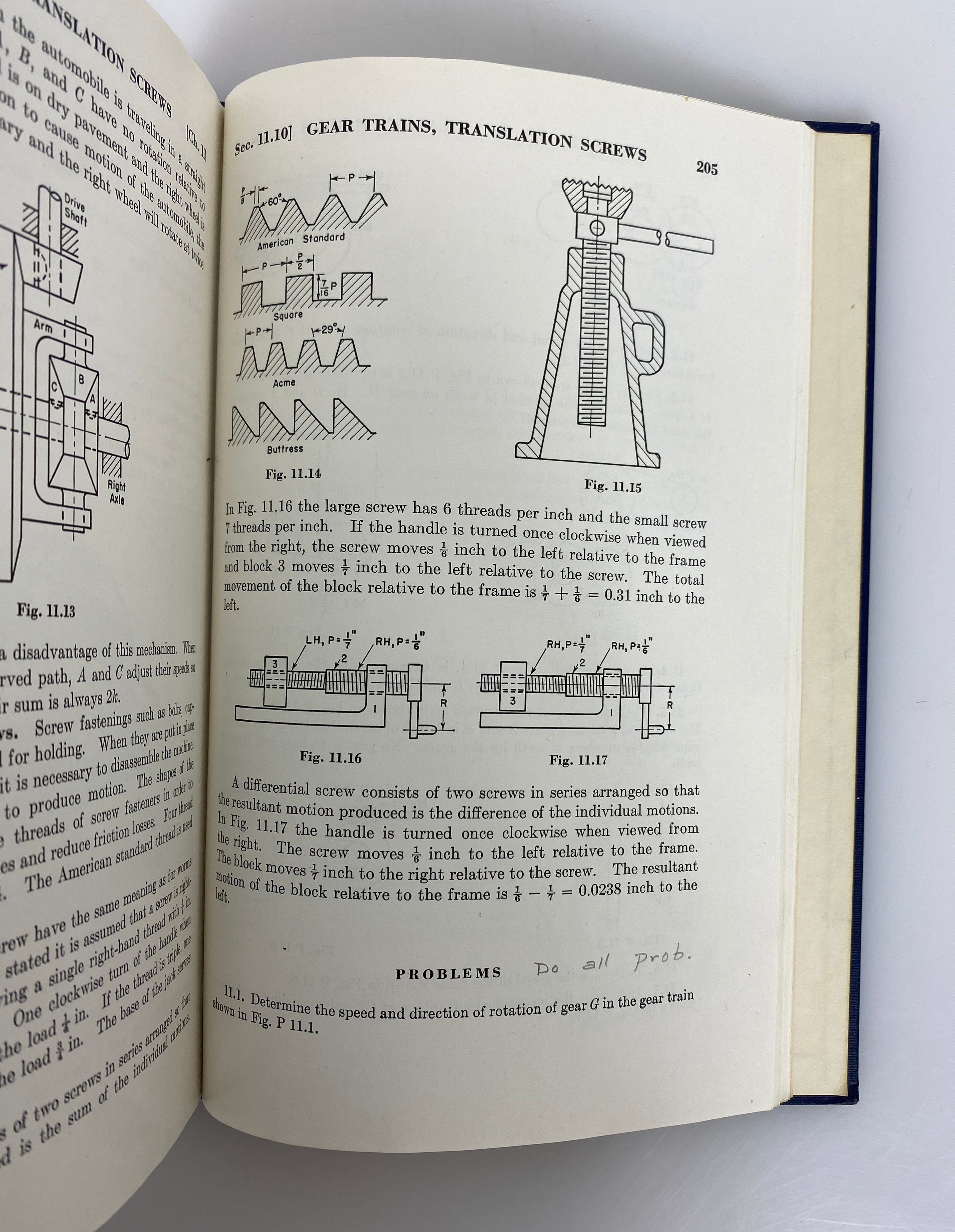 Kinematics of Machines by Rolland Hinkle 1956 Third Printing HC