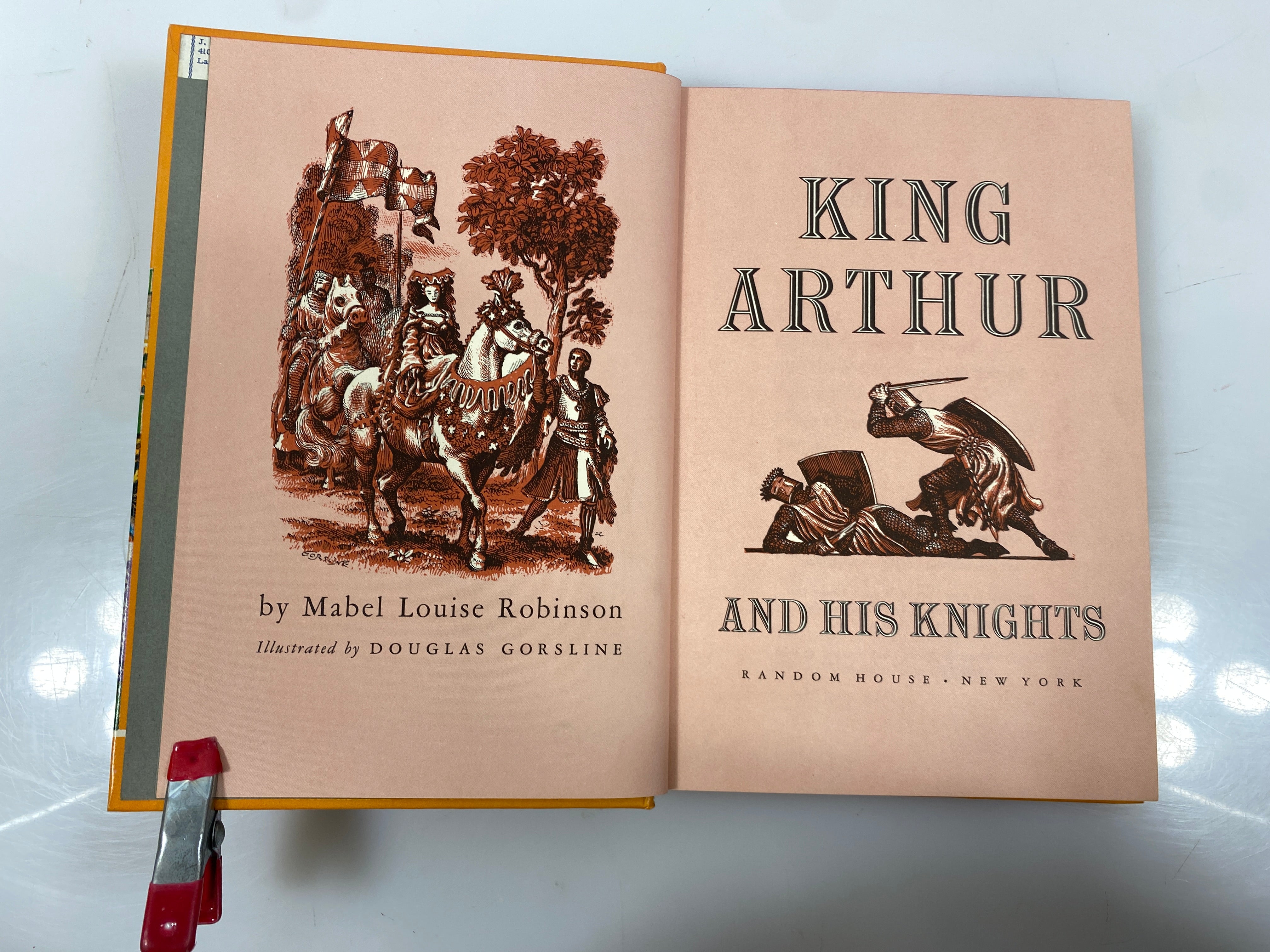 King Arthur and His Knights Mabel Louise Robinson Random House 1953 HC