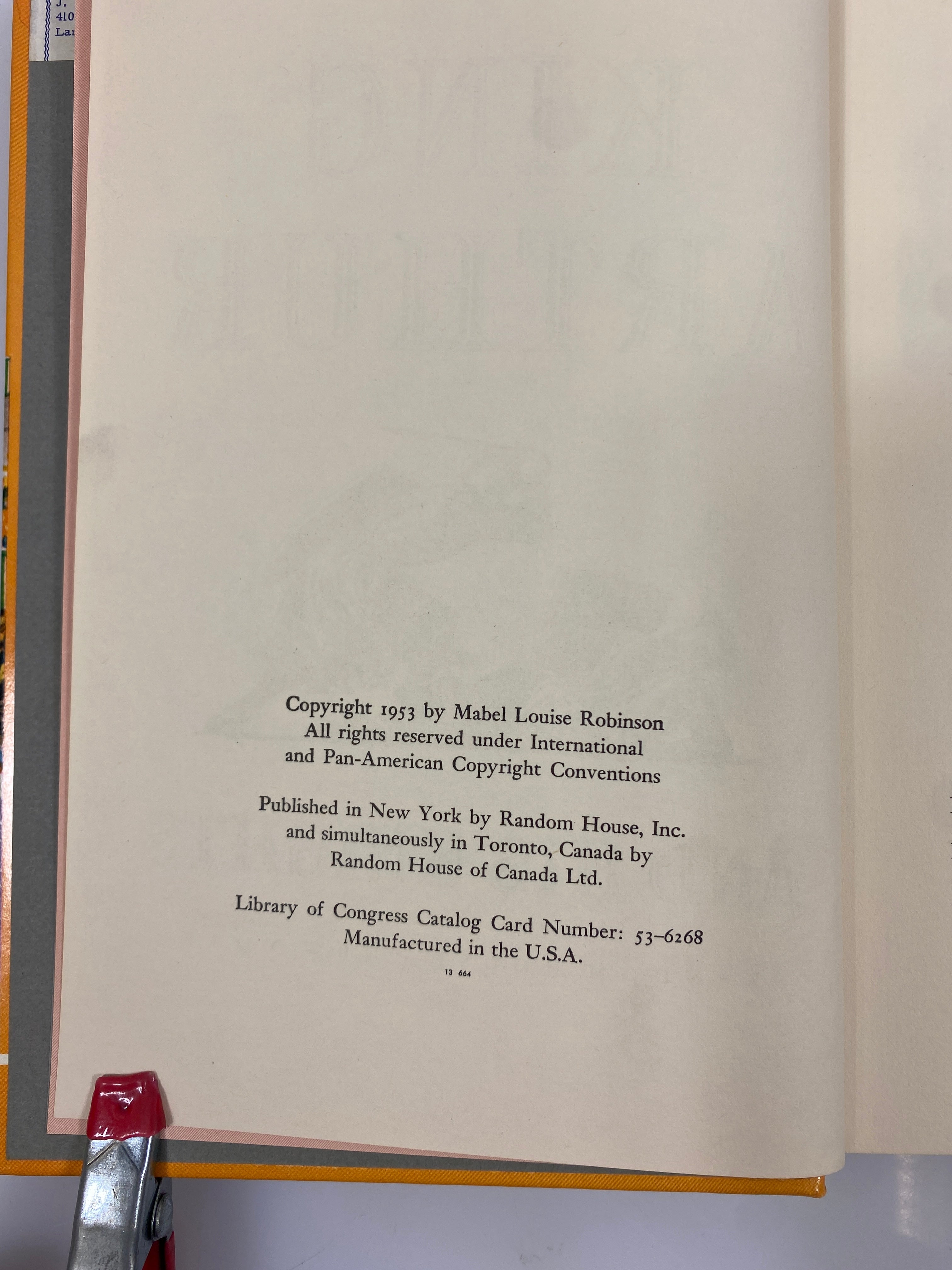 King Arthur and His Knights Mabel Louise Robinson Random House 1953 HC