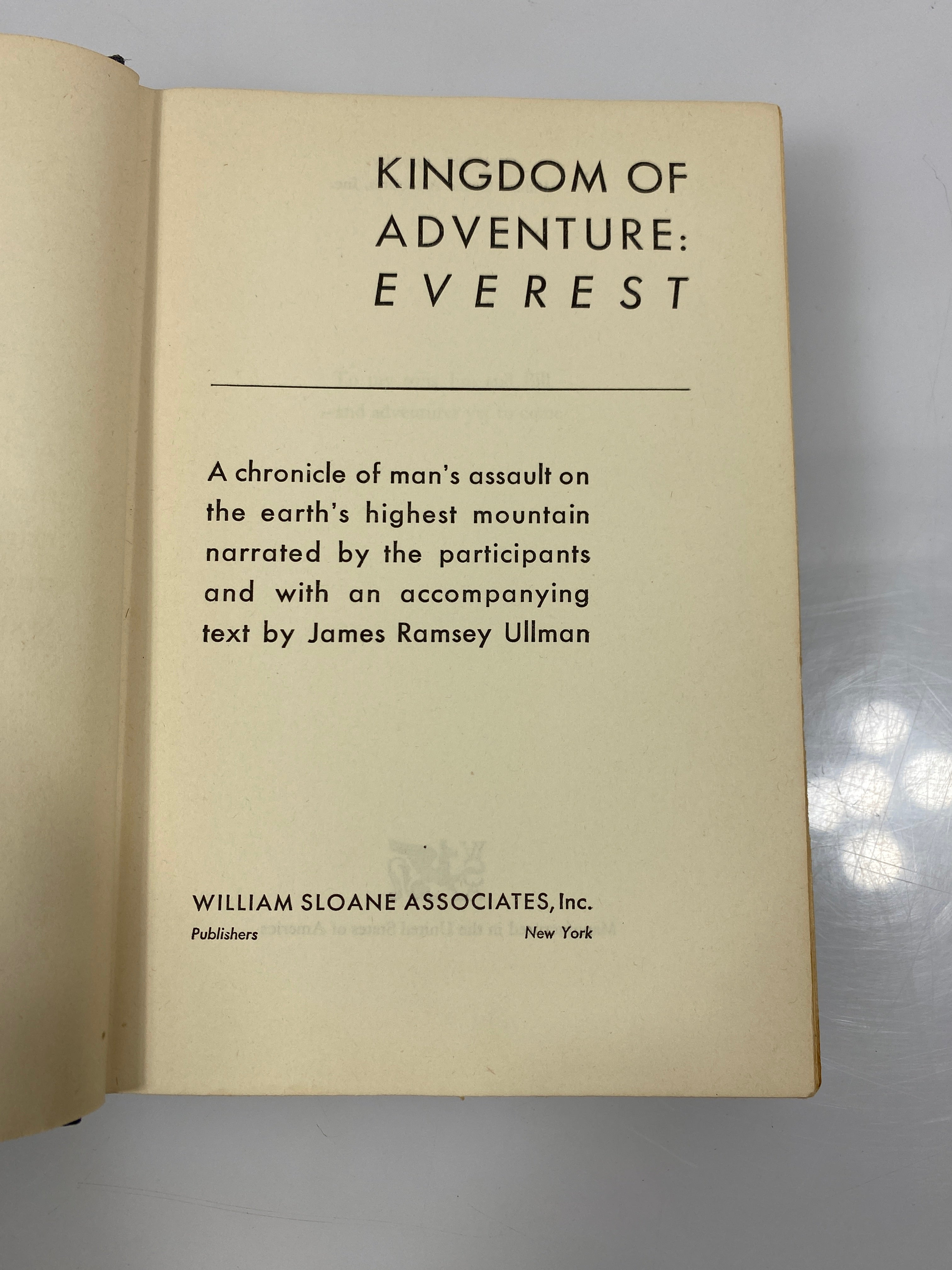 Kingdom of Adventure: Everest by Ullman 1947 HC