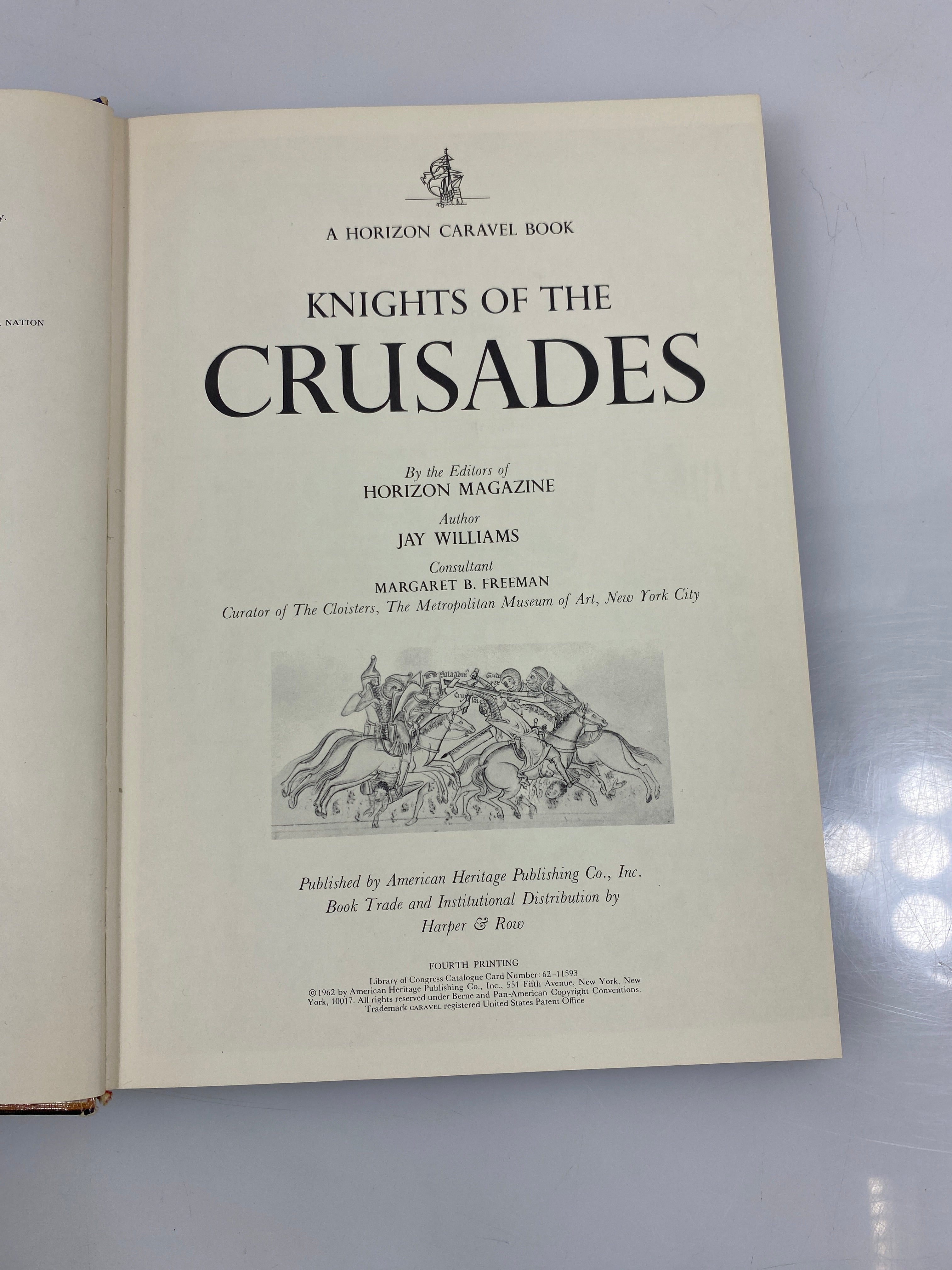 Knights of the Crusades by Williams Horizon Caravel Book 1962 HC