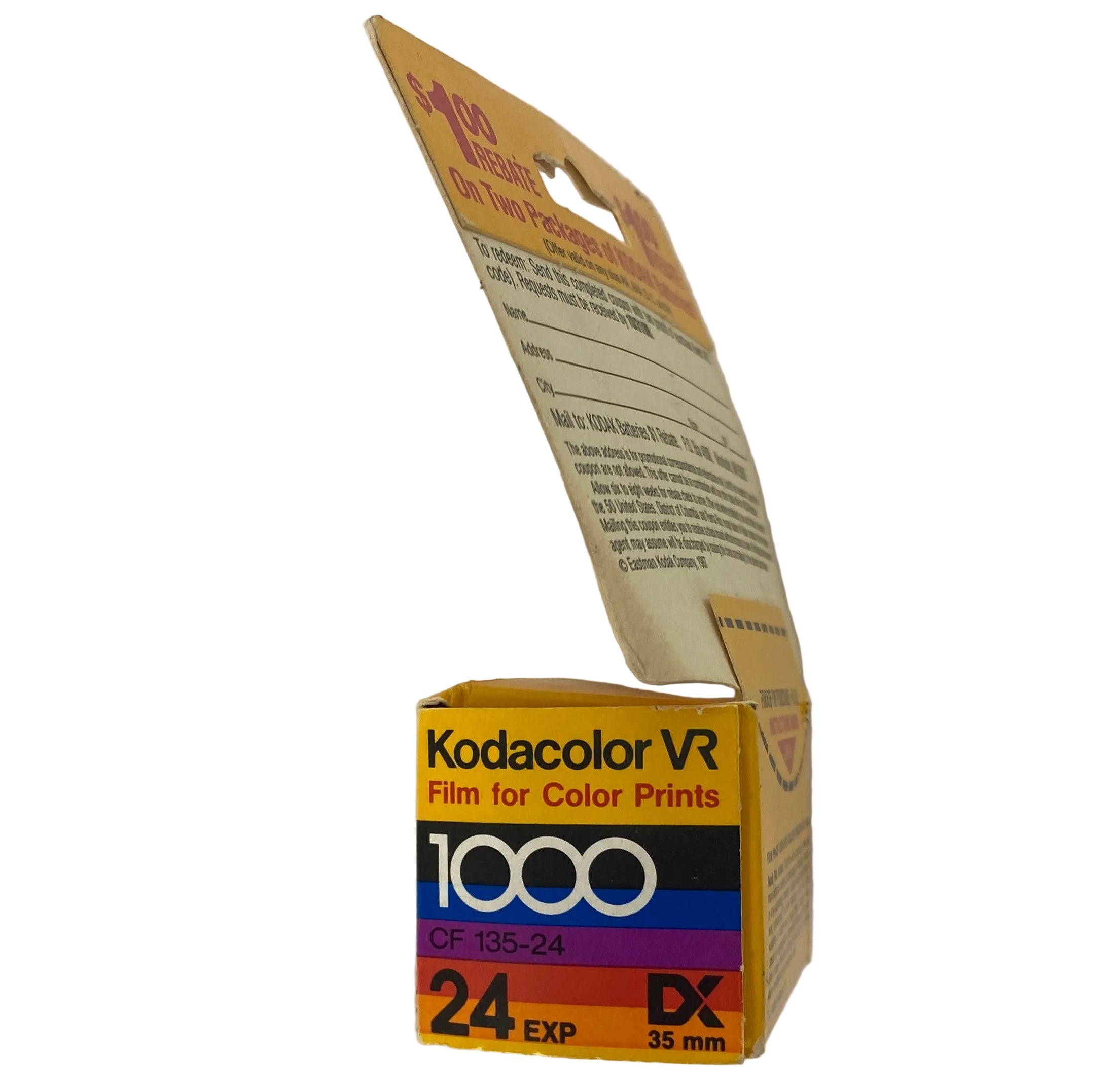 Kodak Kodacolor VR 1000 24 Exp 35mm Color Print Film