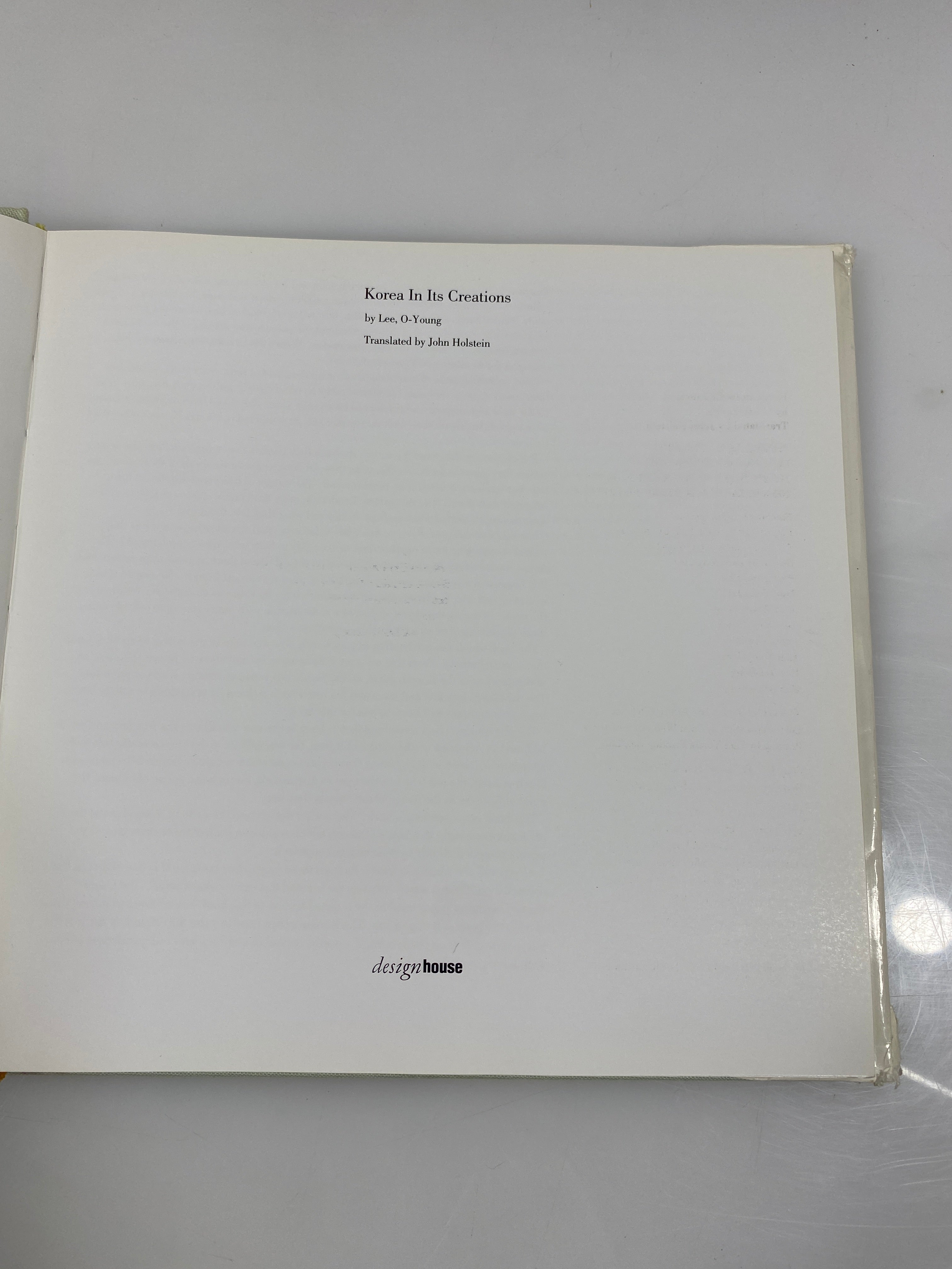 Korea In Its Creations by Lee O-Young 1994 HCDJ