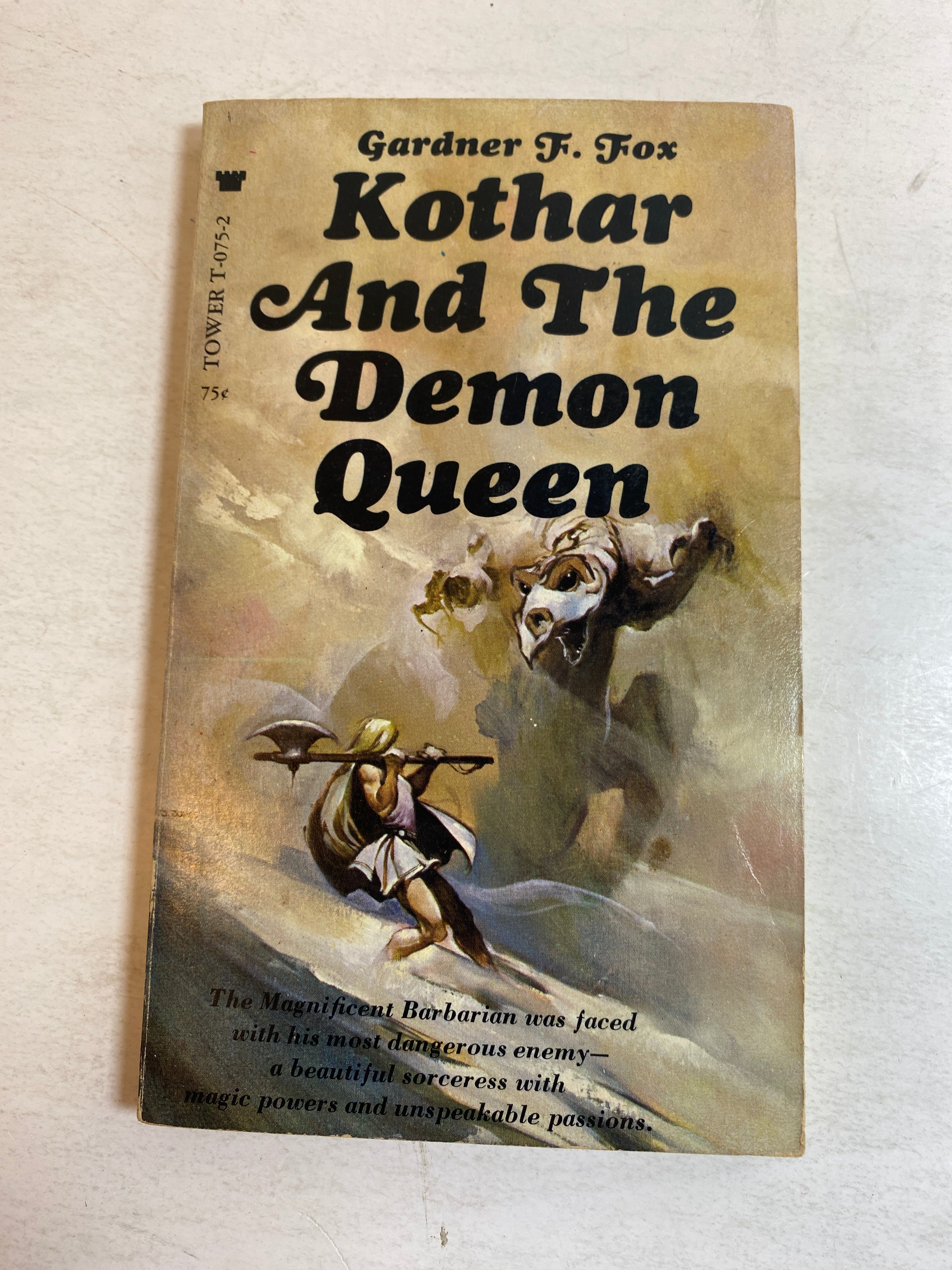 Kothar and the Demon Queen Gardner Fox Vintage paperback 1969