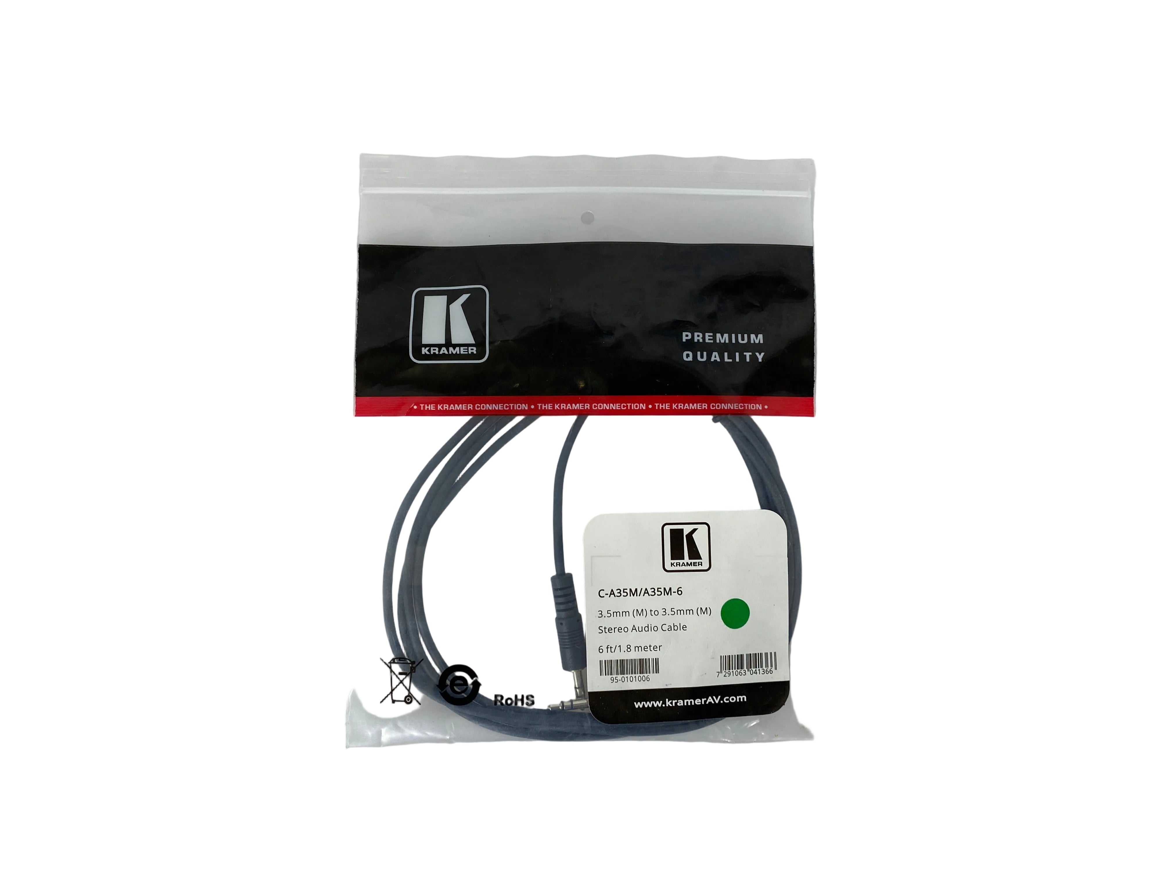 Kramer Stereo Audio Cable (6 ft) *New*