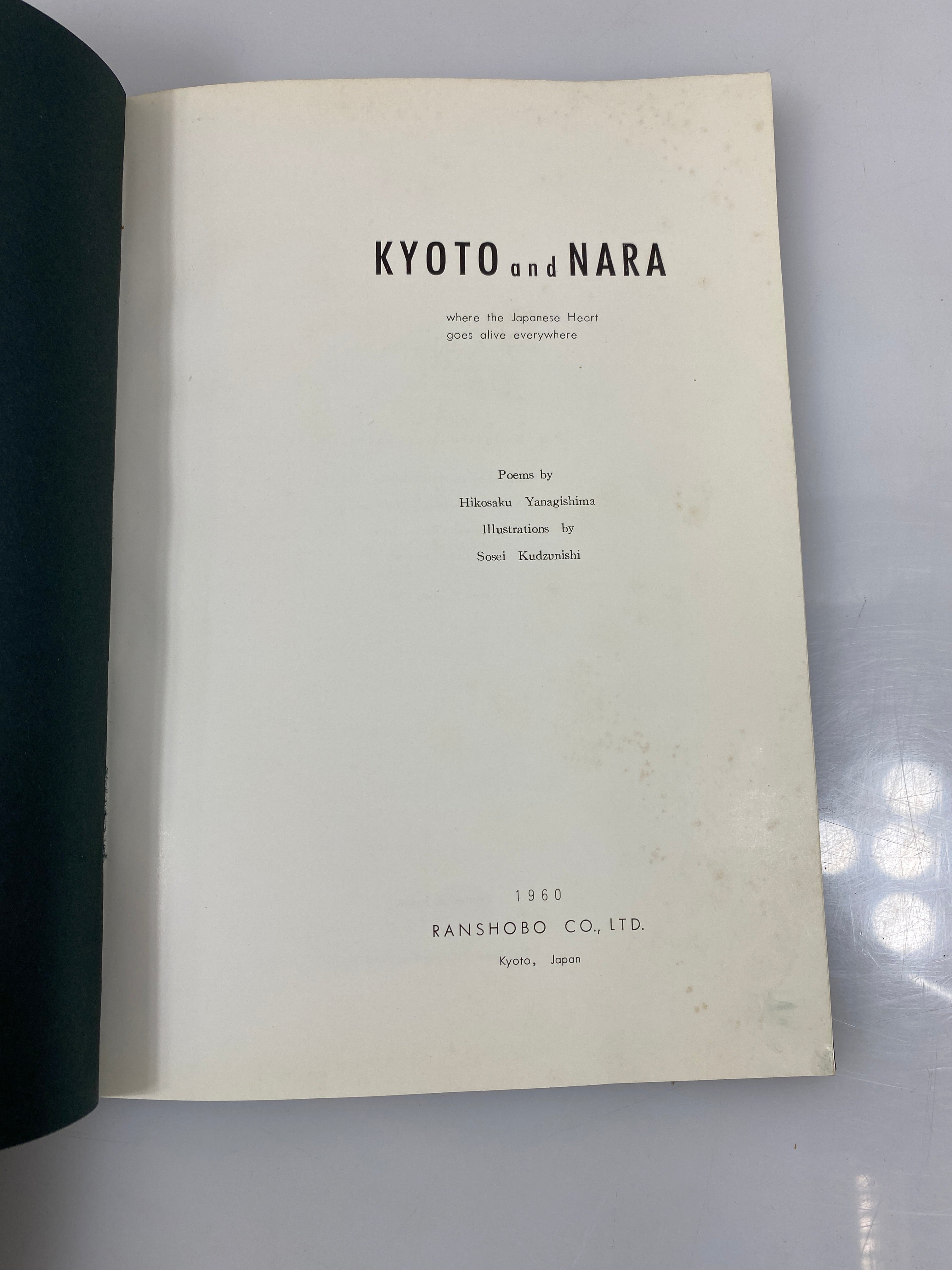 Kyoto and Nara by Yanagishima 1960 HC