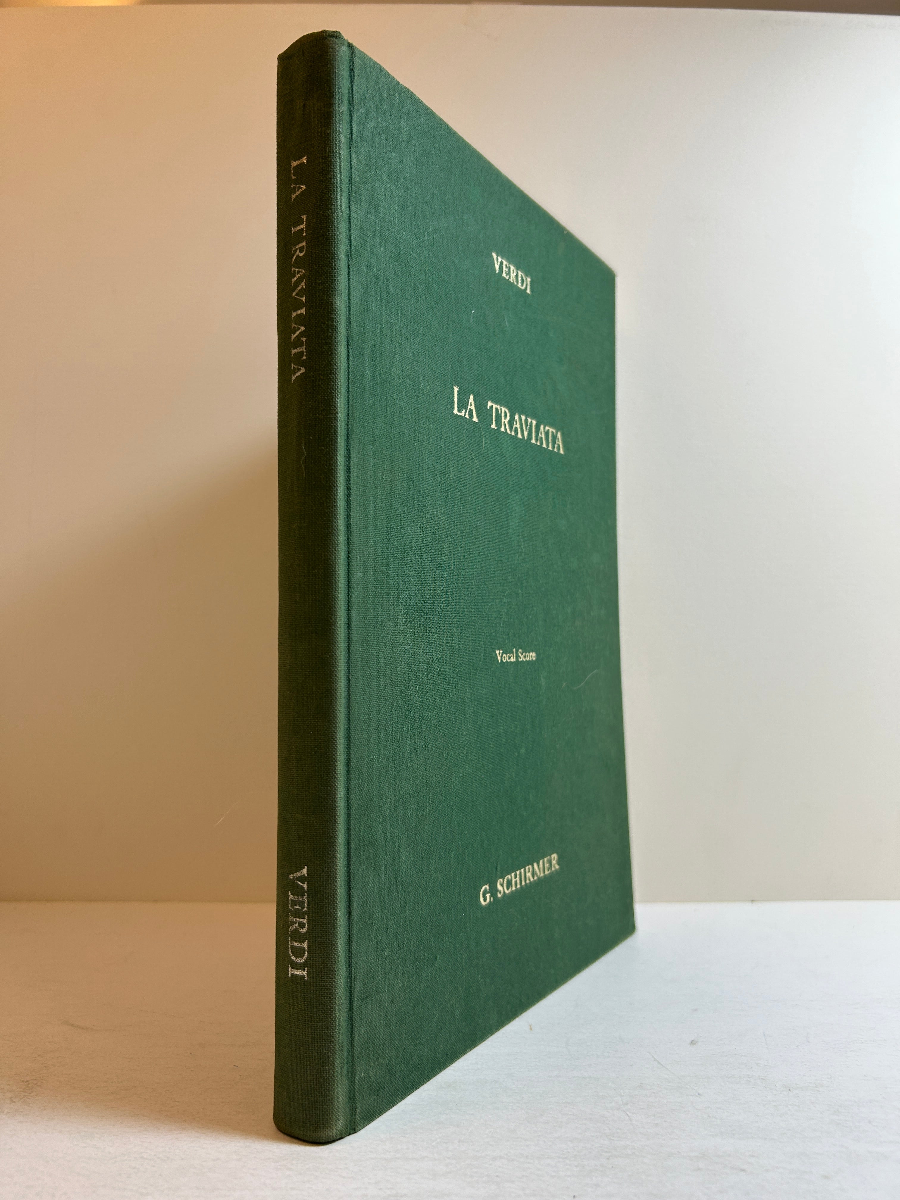 La Traviata by Verdi Bilingual Opera Score Schirmer HC