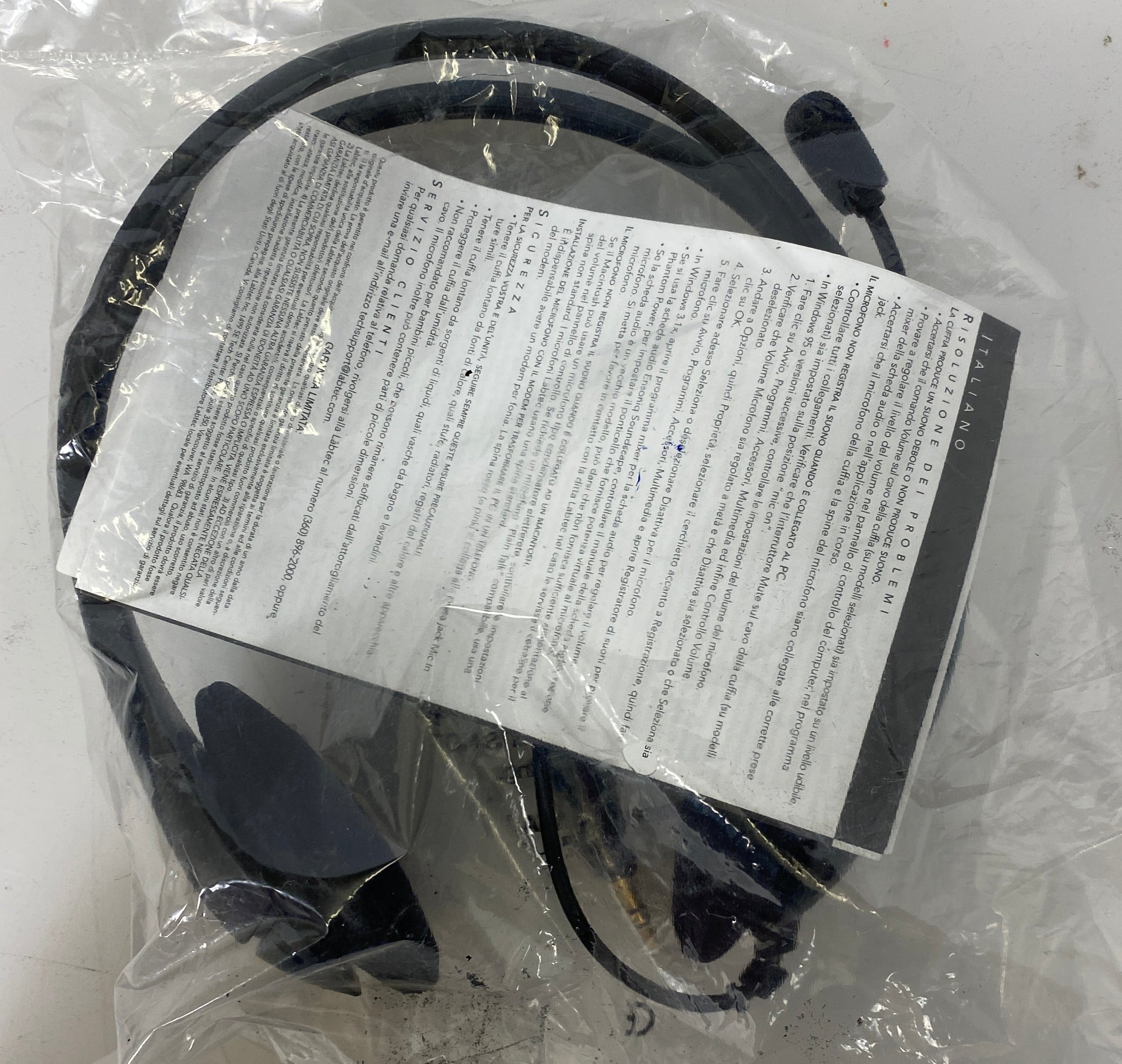 Labtec Axis-502 Headset with Microphone