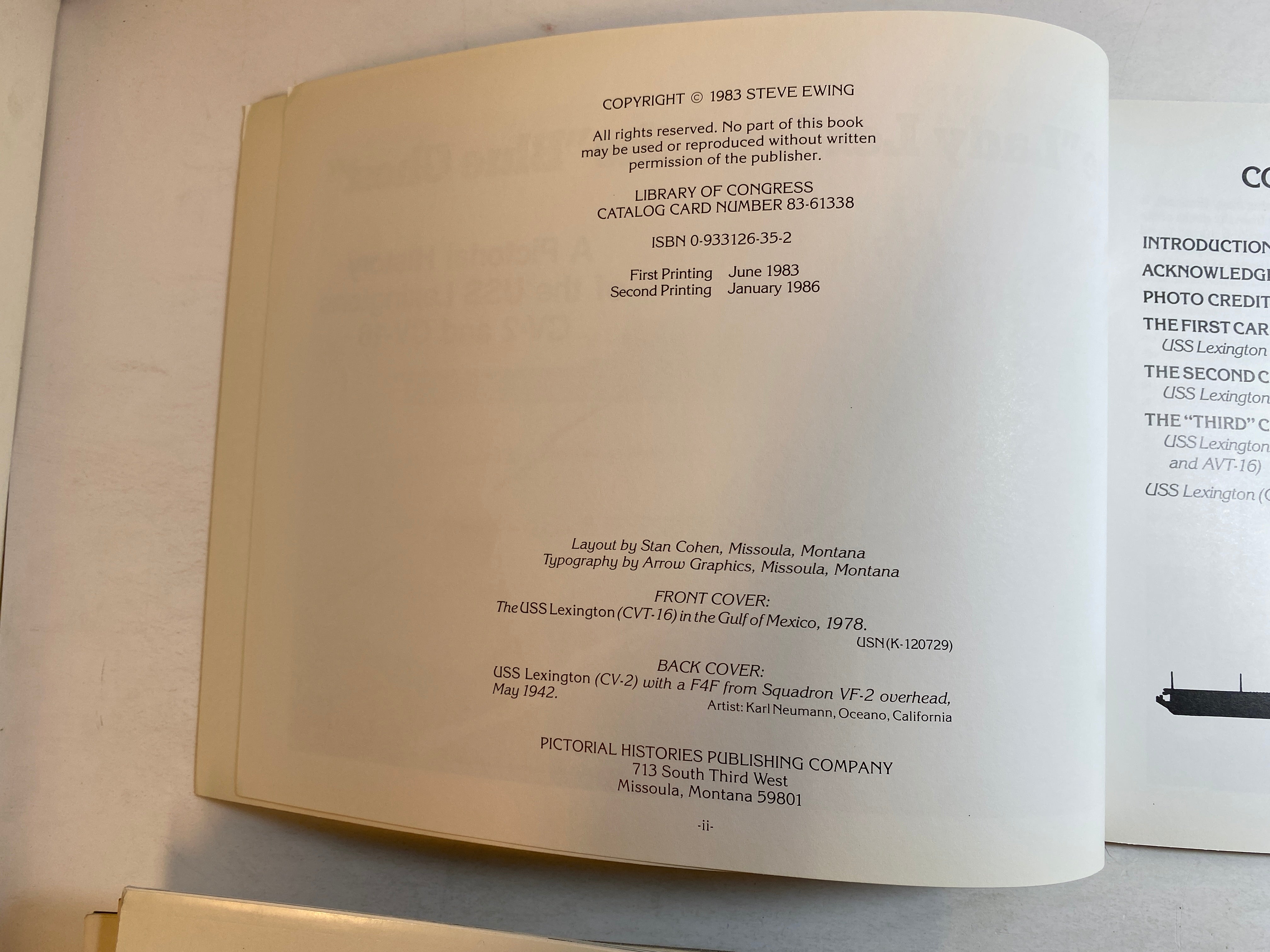 Lady Lex and Blue Ghost USS Lexington Warships CV-2 and CV-16 1986