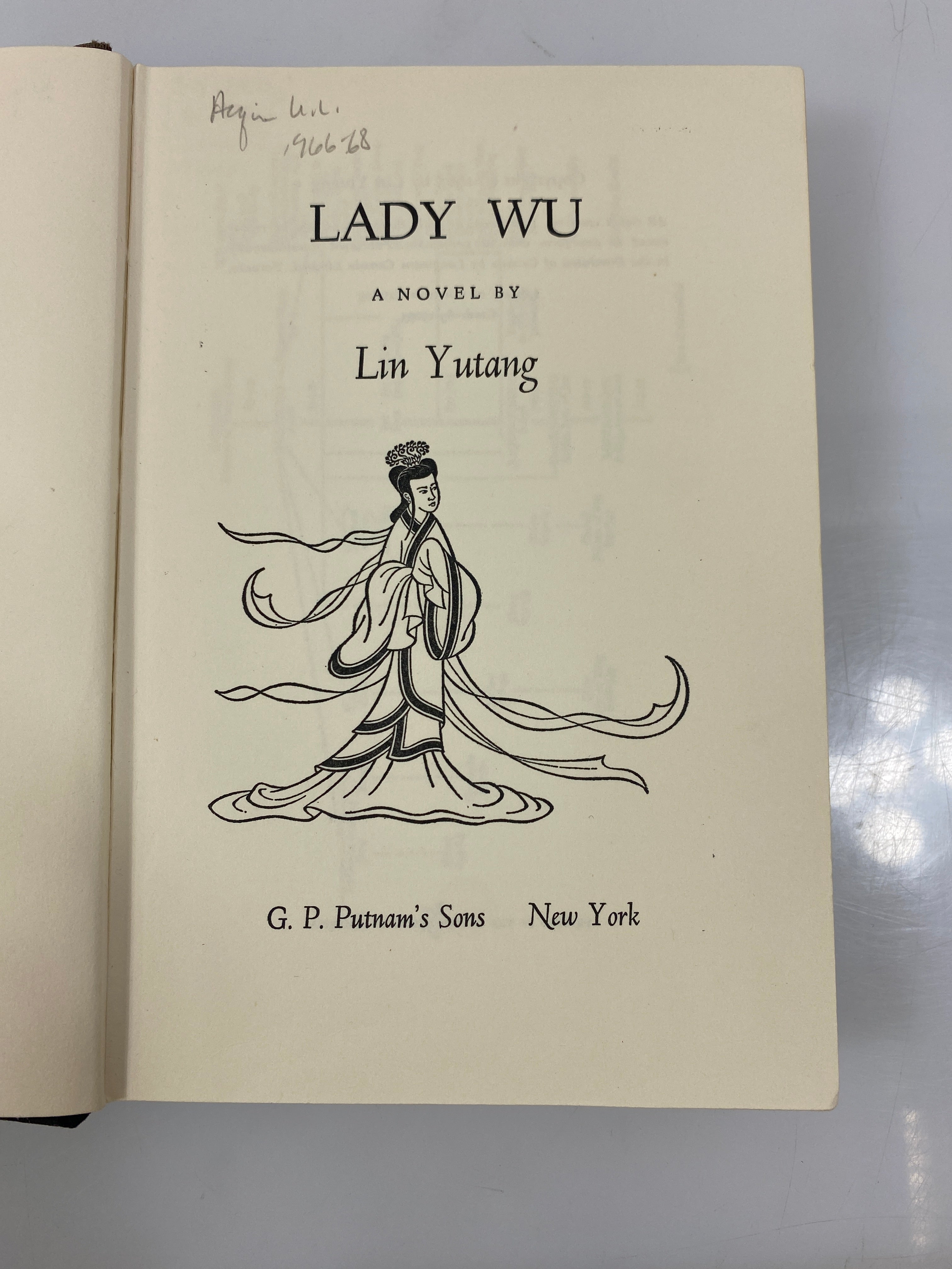 Lady Wu by Lin Yutang Ex-library 1965 HC
