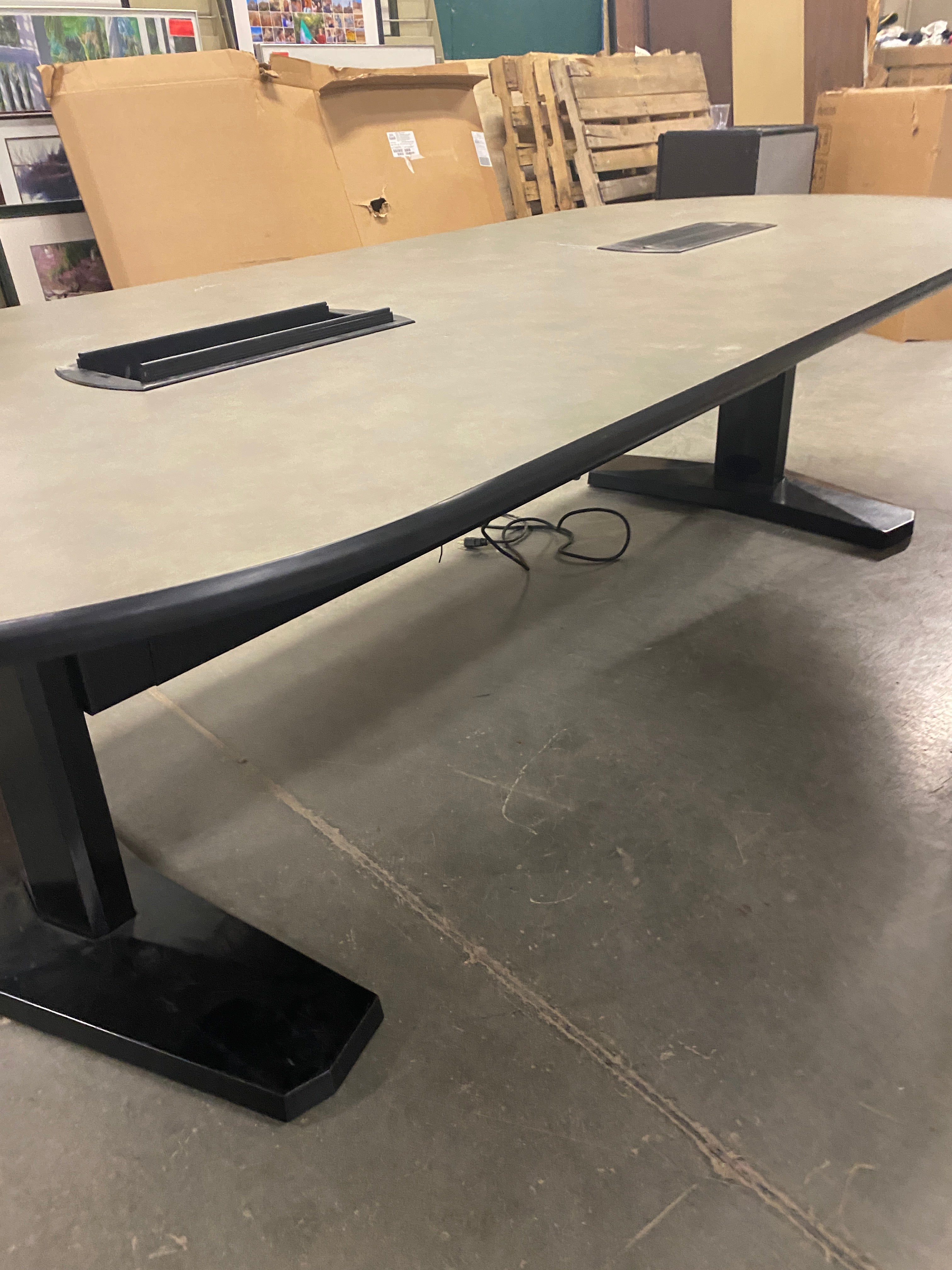 Laminate Conference Table w/ Outlets