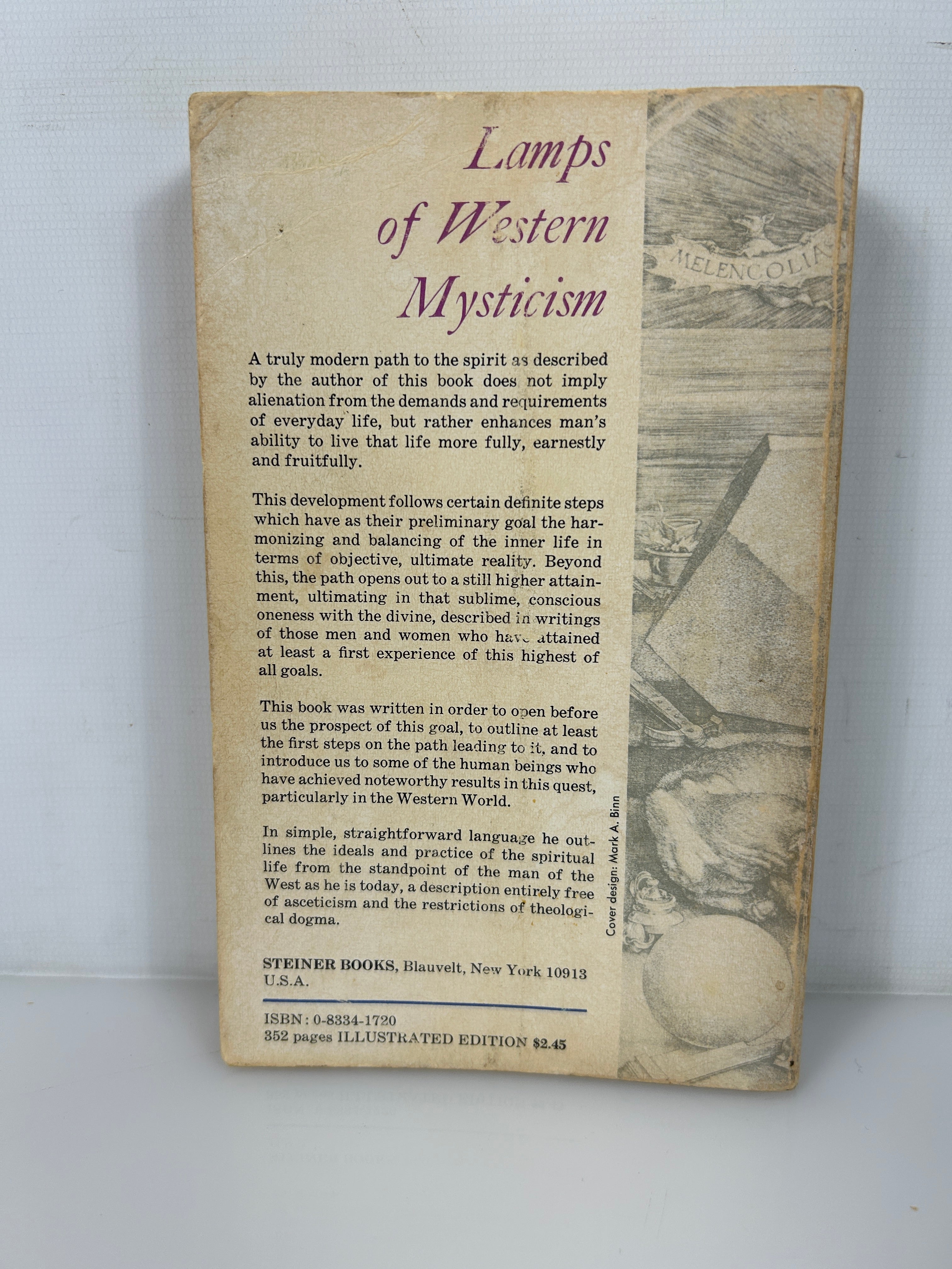 Lamps of Western Mysticism (1973) Arthur Edward Waite PB VG Steiner Books