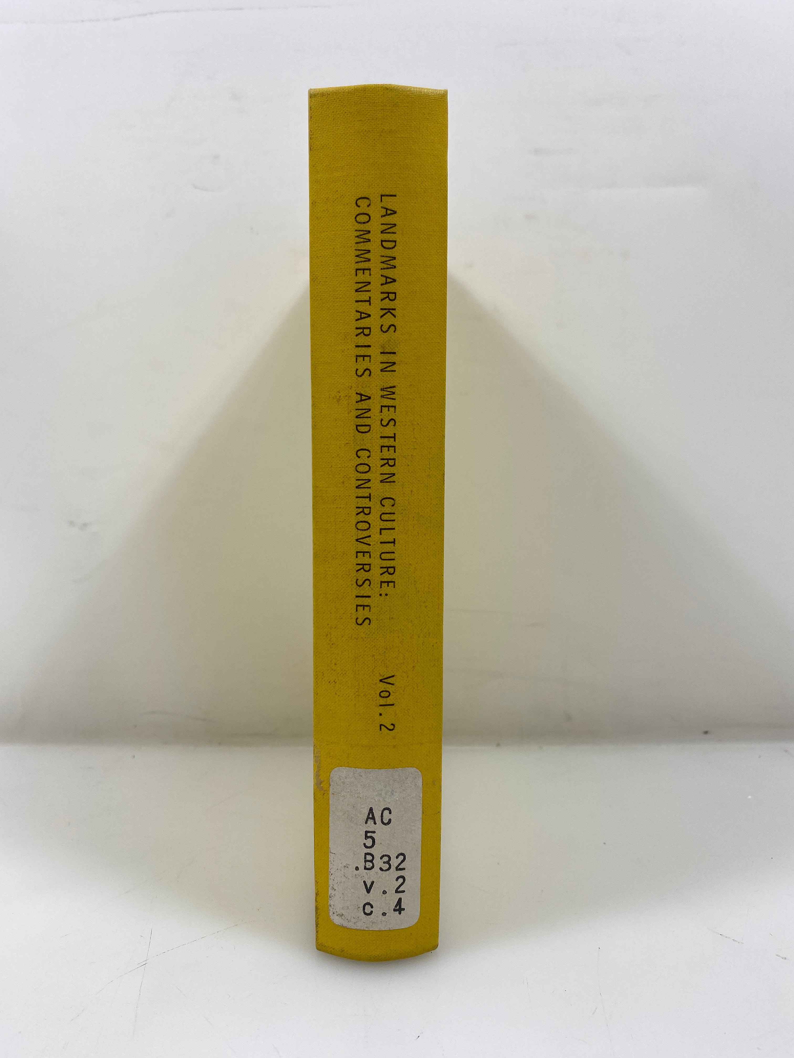 Landmarks in Western Culture Vol. II Baker/Fasel Ex-library 1968 HC