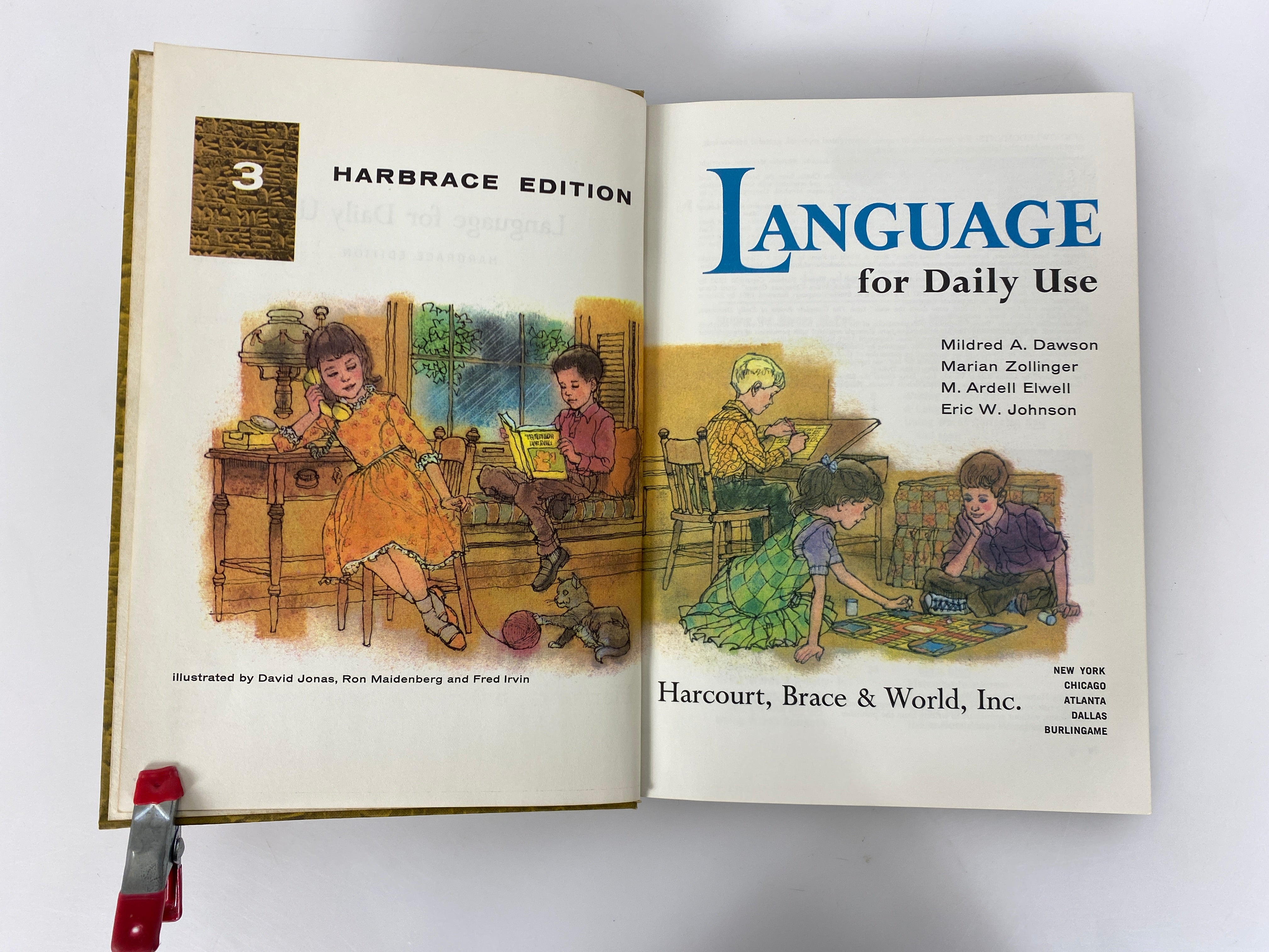 Language for Daily Use 3 Harbrace Edition 1964 Vintage HC Textbook