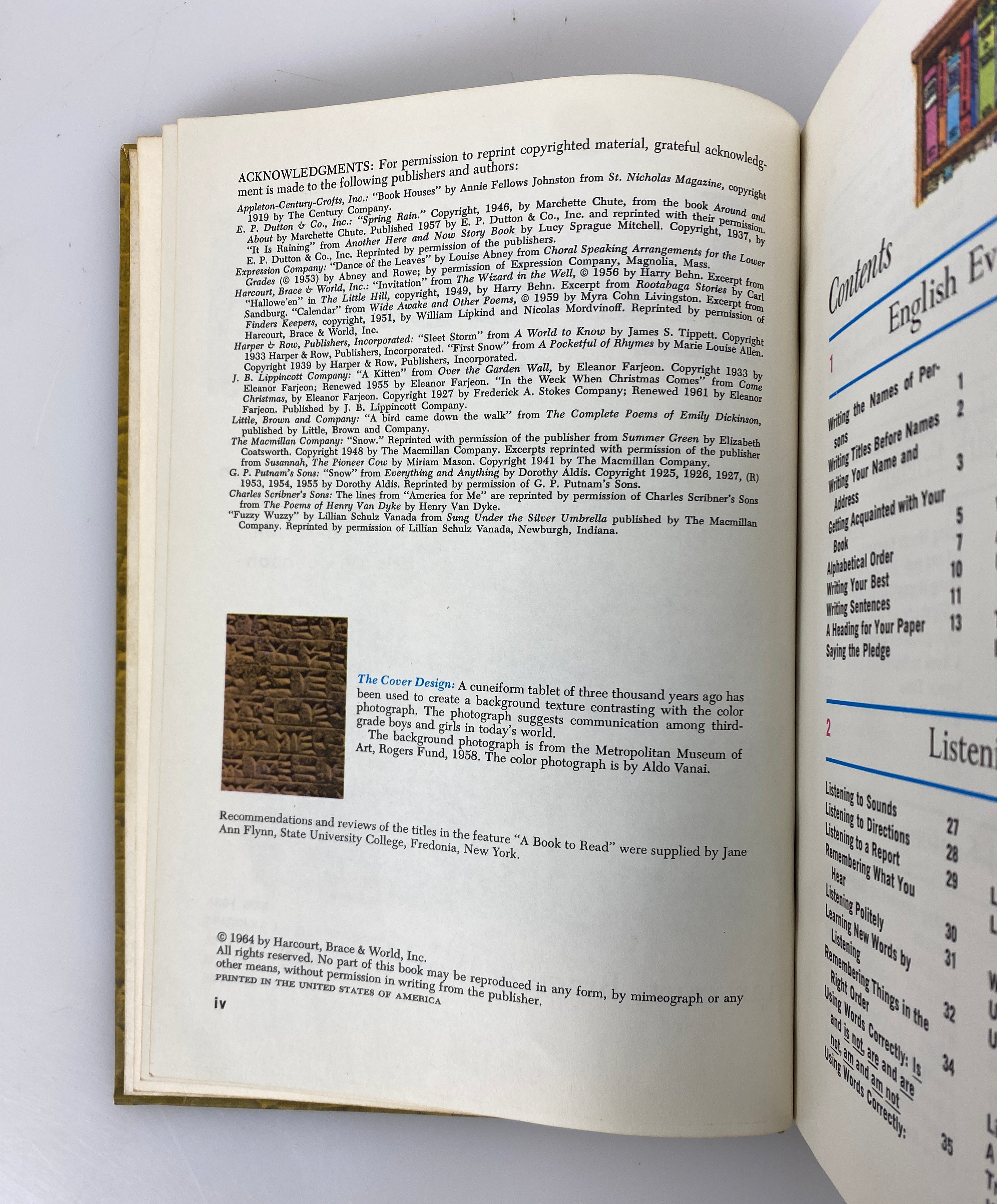 Language for Daily Use 3 Harbrace Edition 1964 Vintage HC Textbook