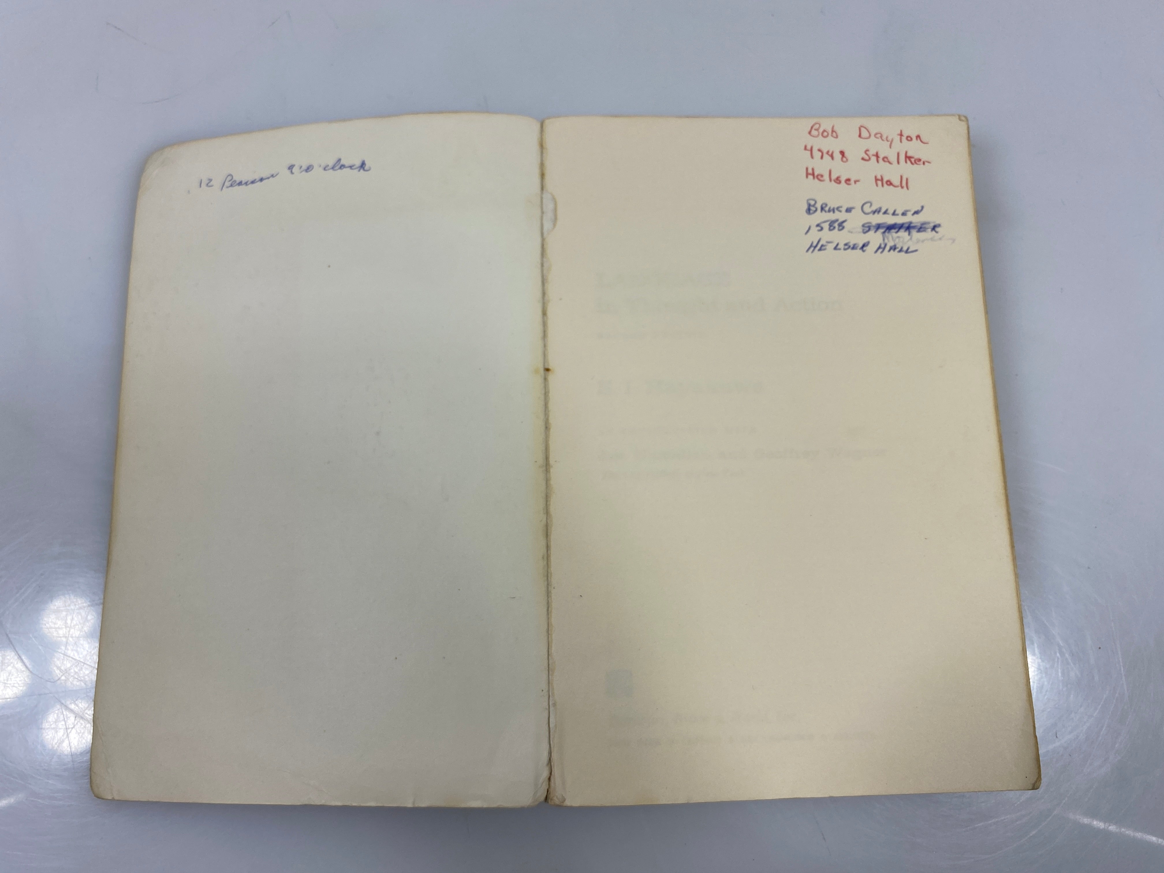Language in Thought and Action by Hayakawa 1964 SC
