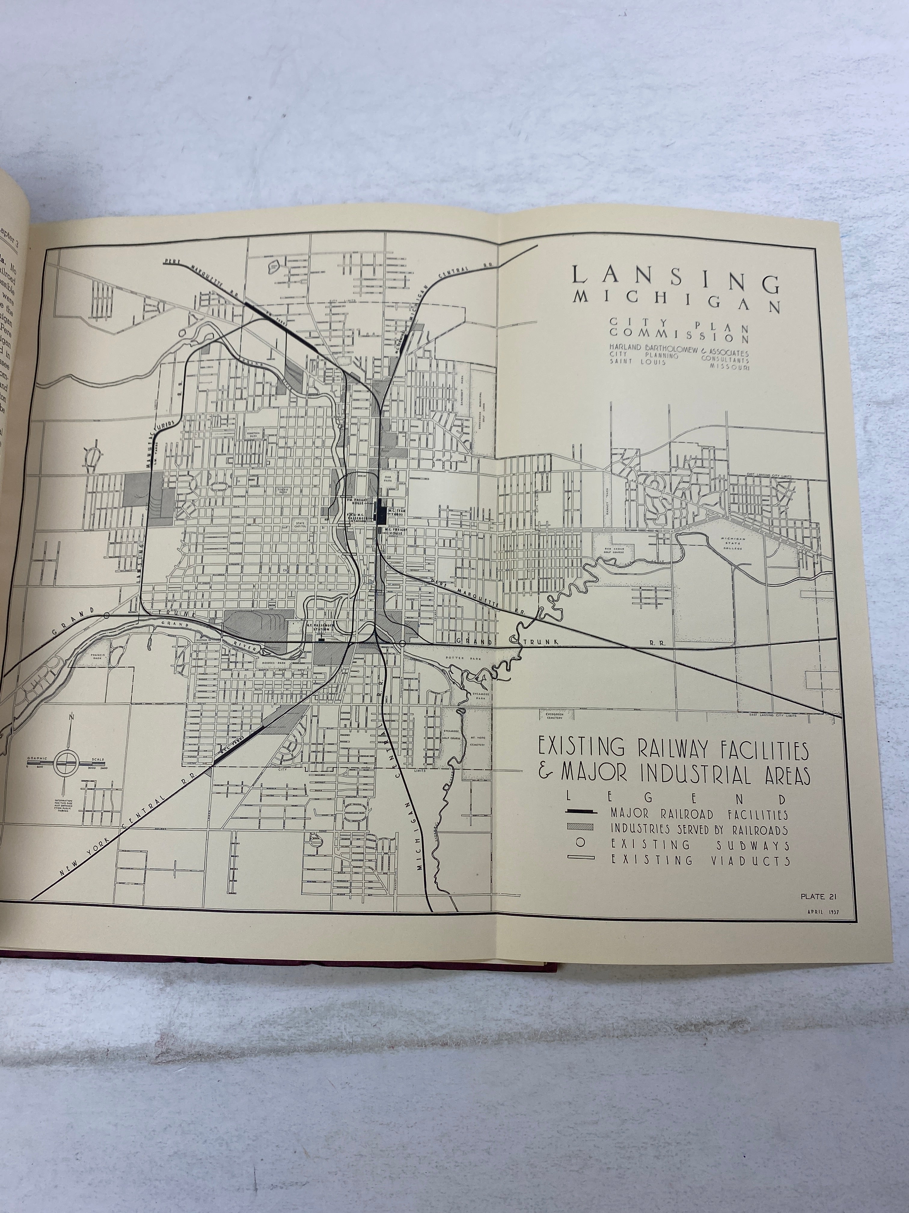 Lansing, Michigan City Plan 1938