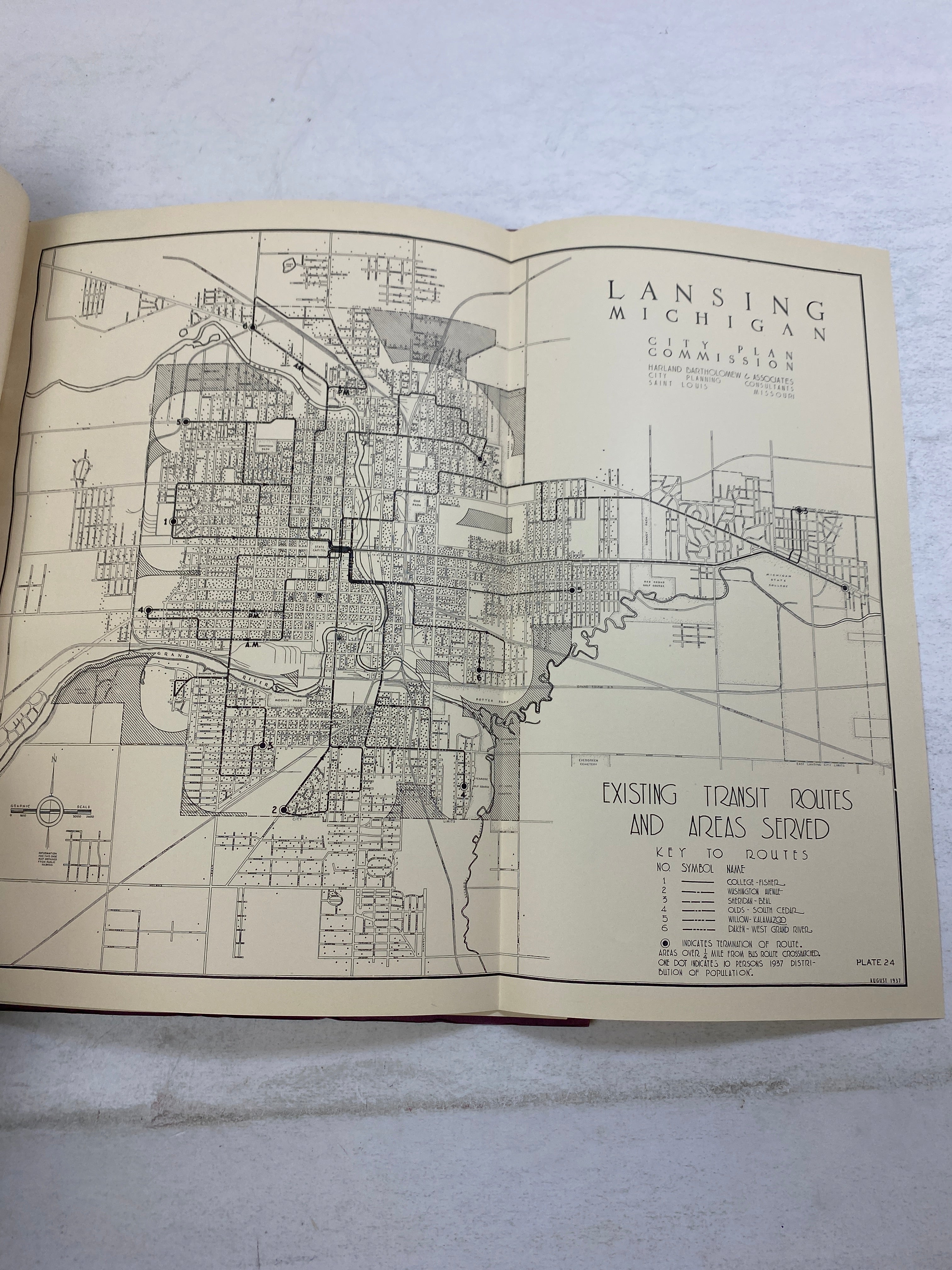 Lansing, Michigan City Plan 1938