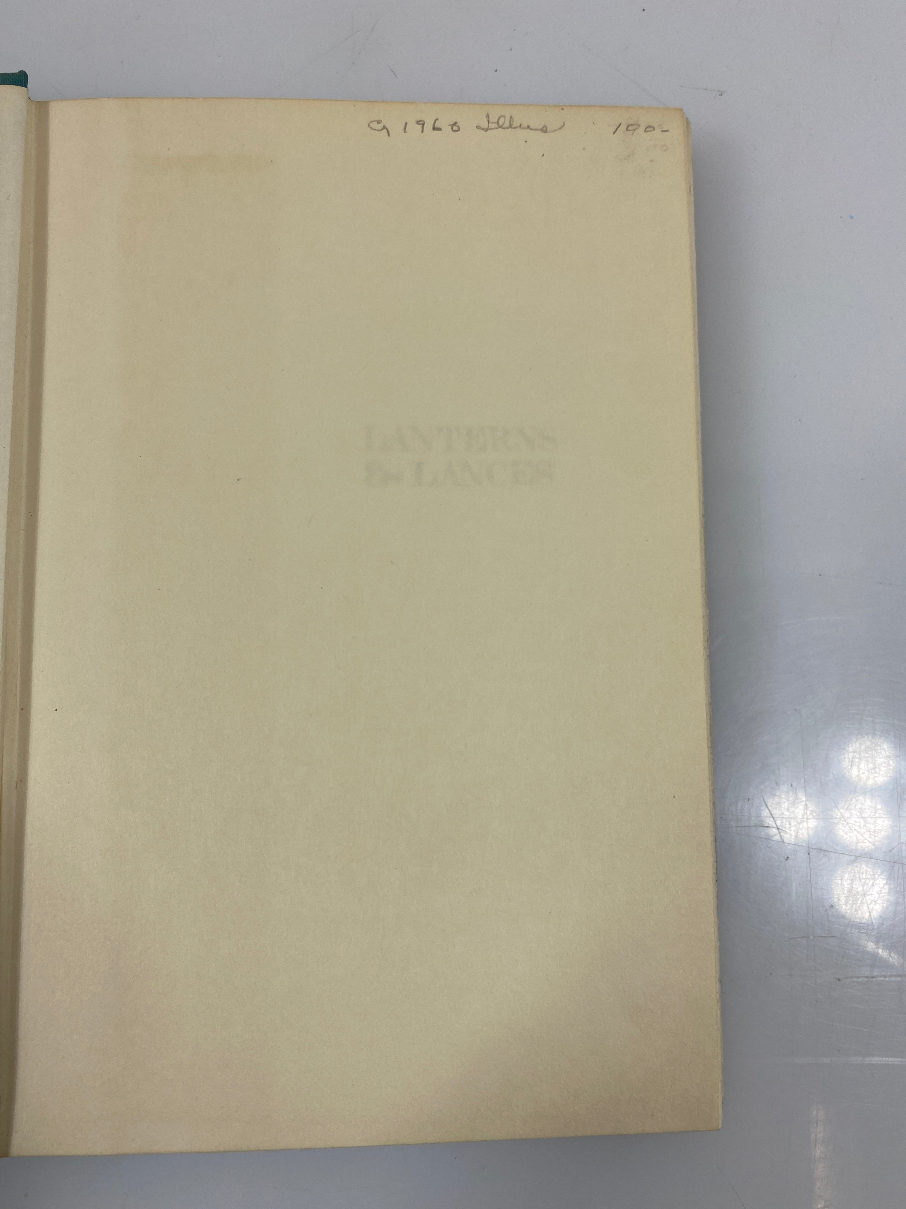 Lanterns & Lances by James Thurber 1961 HCDJ
