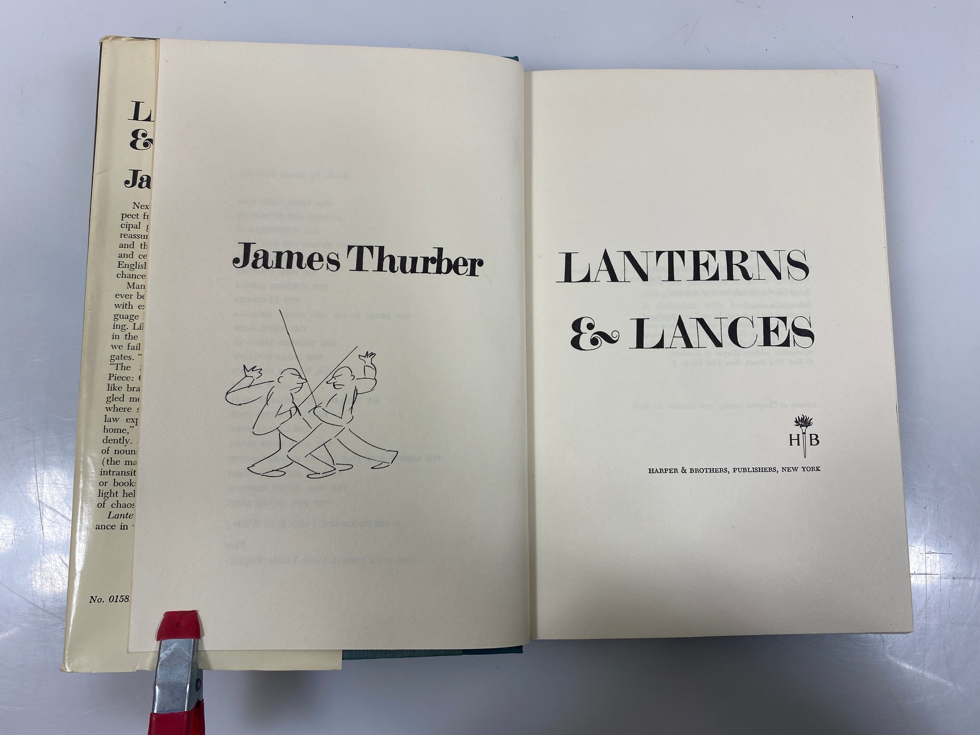 Lanterns & Lances by James Thurber 1961 HCDJ