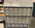 Large 56 Drawer Tiered Parts Cabinet/Drawers