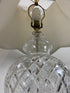 Large Crystal and Brass Lamp