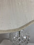 Large Crystal and Brass Lamp