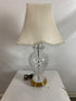 Large Crystal and Brass Lamp