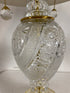 Large Crystal Pull String Lamp