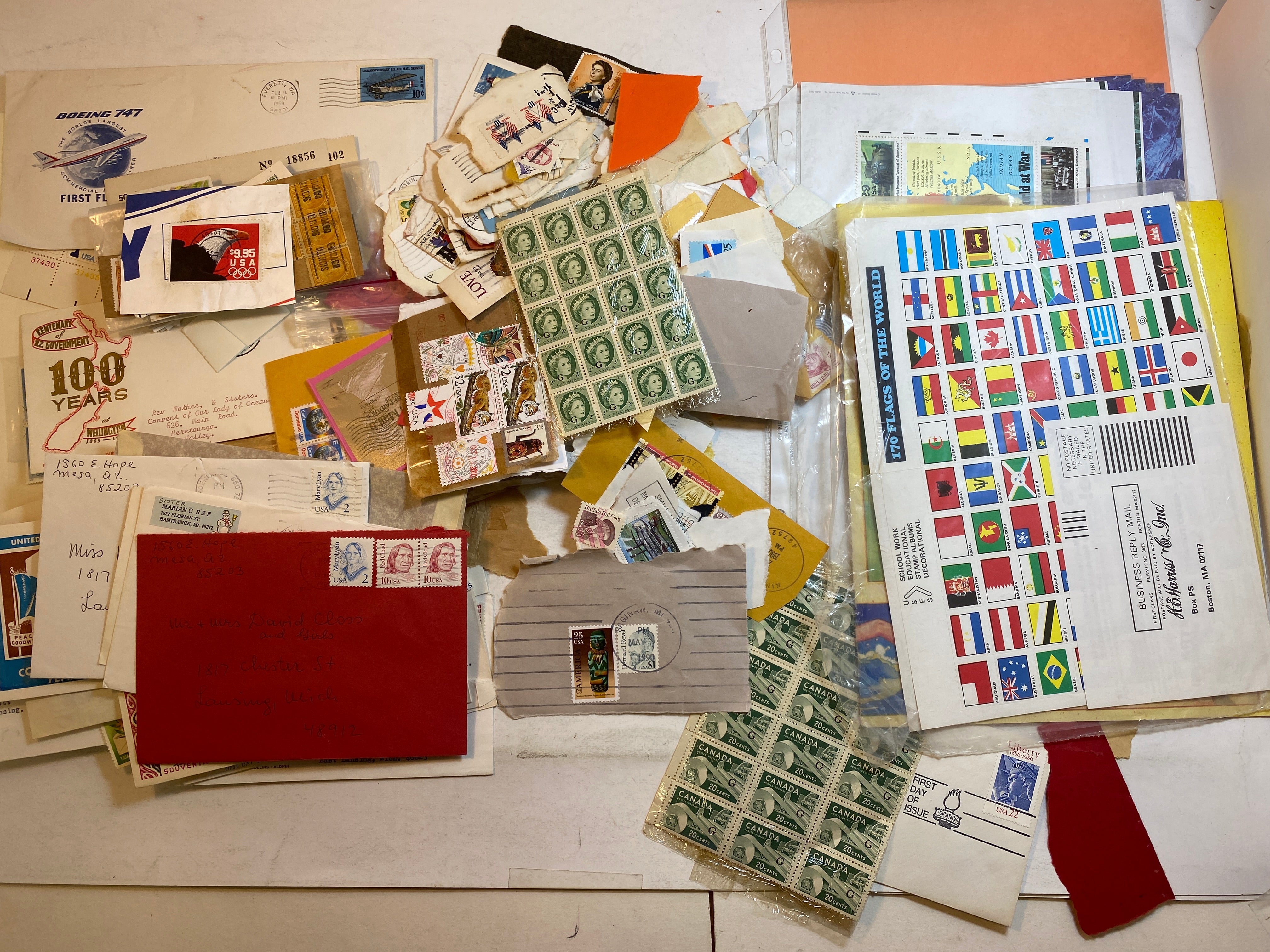 Large Stamp Collection with Many Vintage Albums