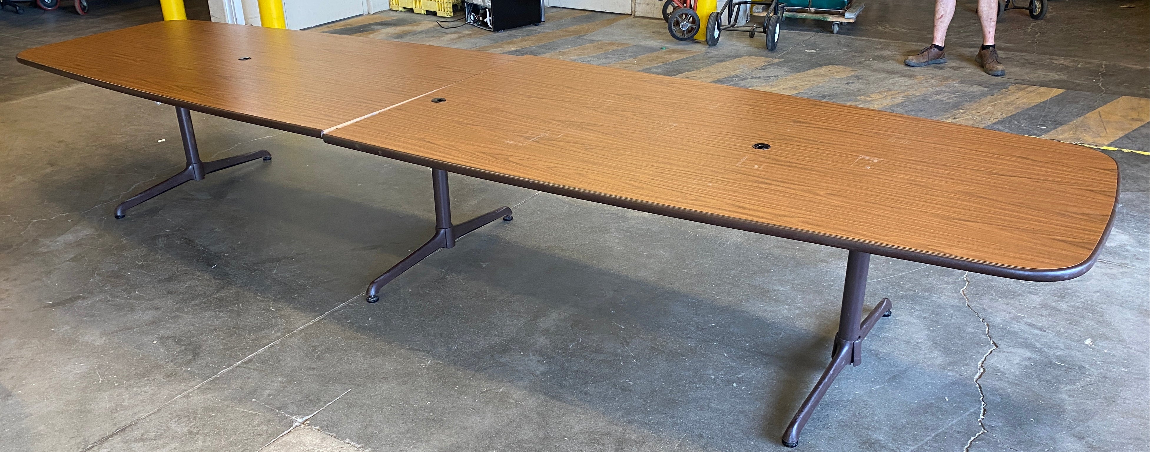 Large Wooden Conference Table