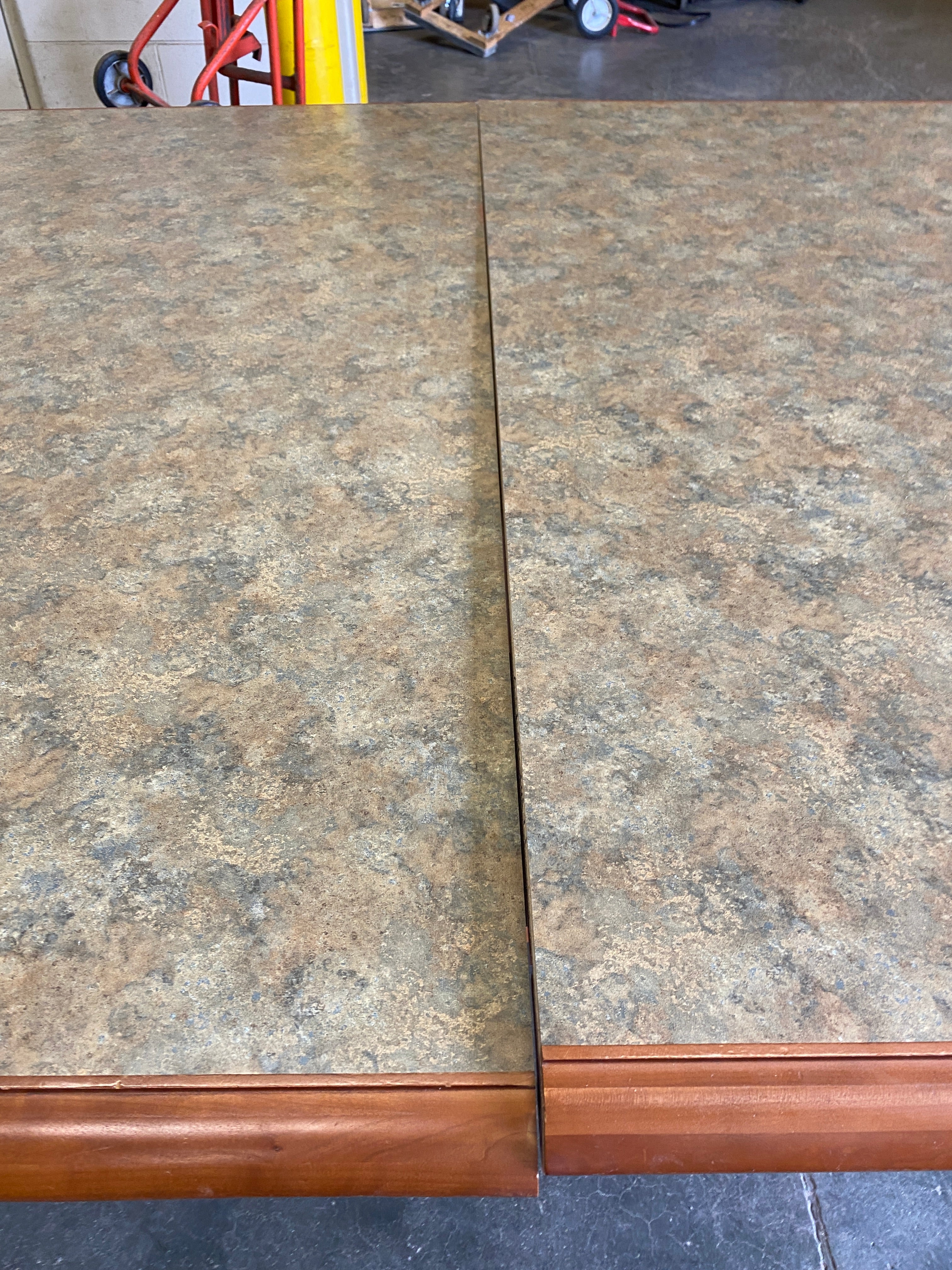 Large Wooden Edge Conference Table w/ Laminate Top and Outlet Placements