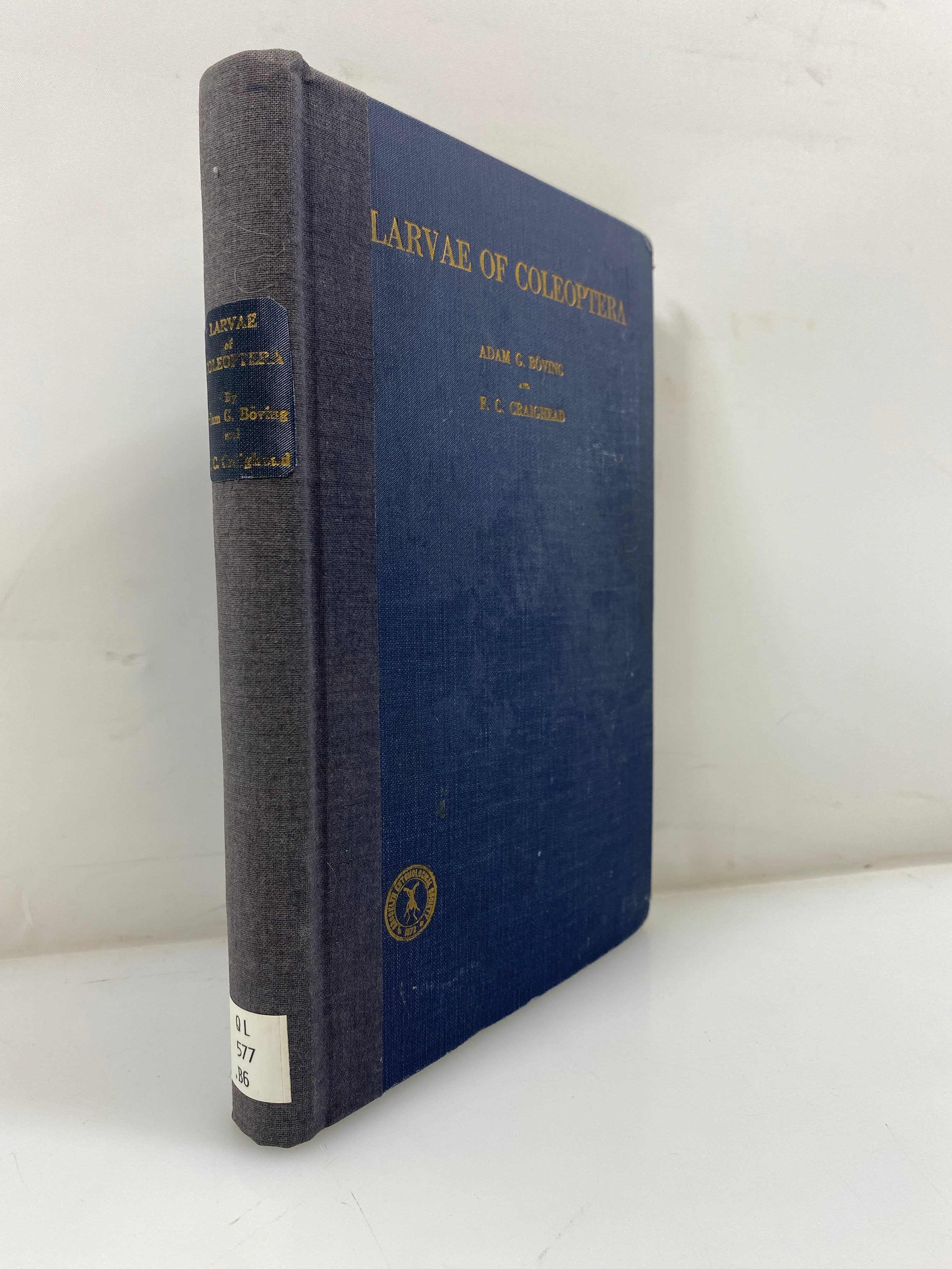 Larvae of Coleoptera by Boving/Craighead Ex-library 1931 HC