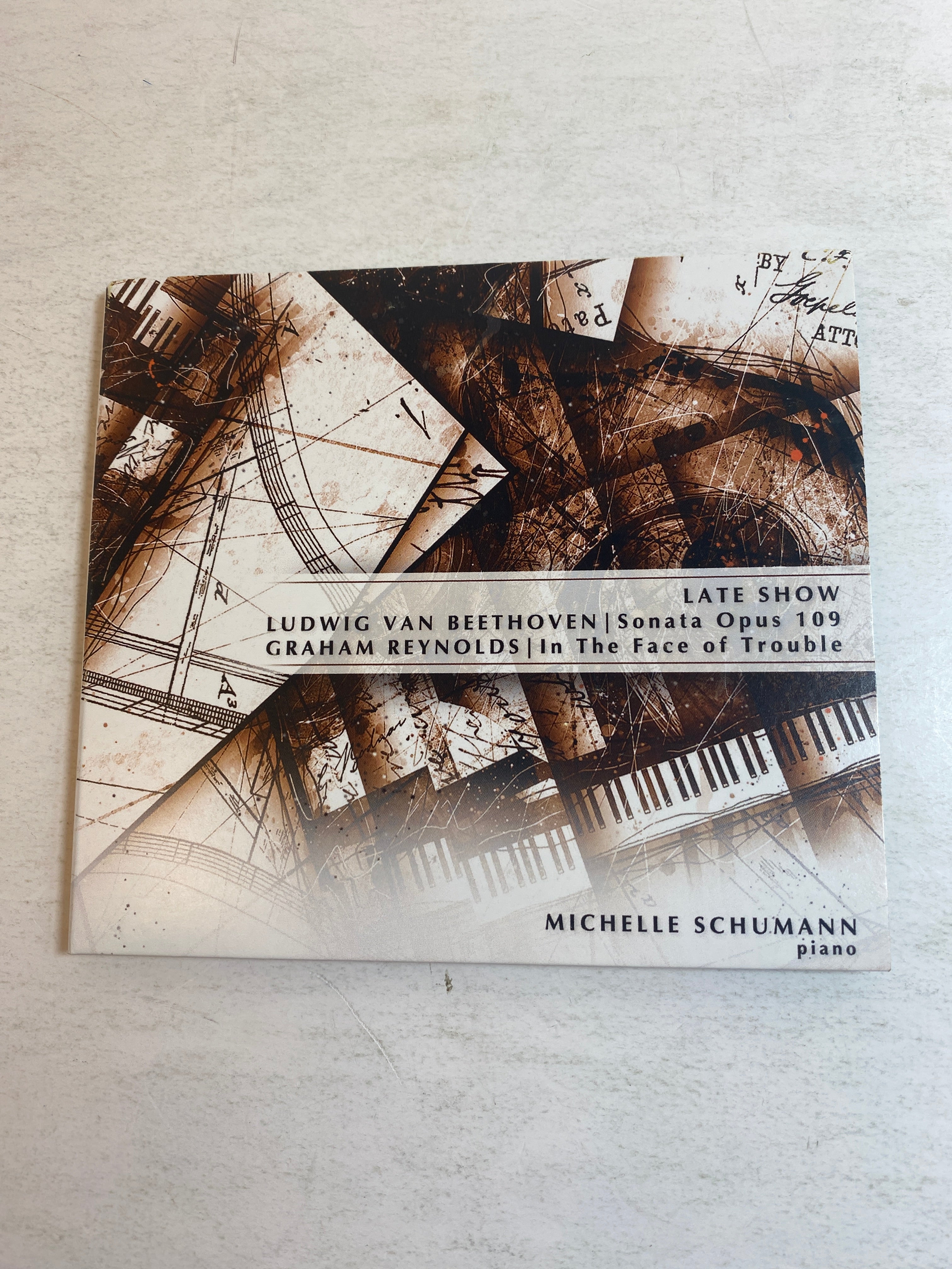 Late Show Beethoven Sonata Opus 109 Michelle Schumann CD *Signed*