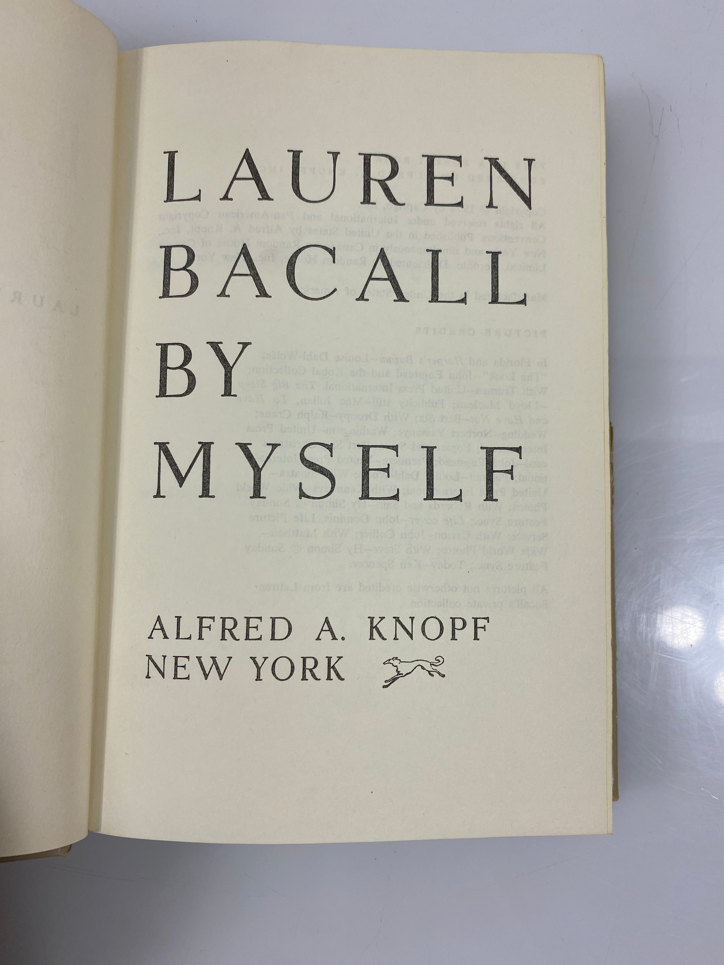 Lauren Bachall by Myself 1978 HCDJ