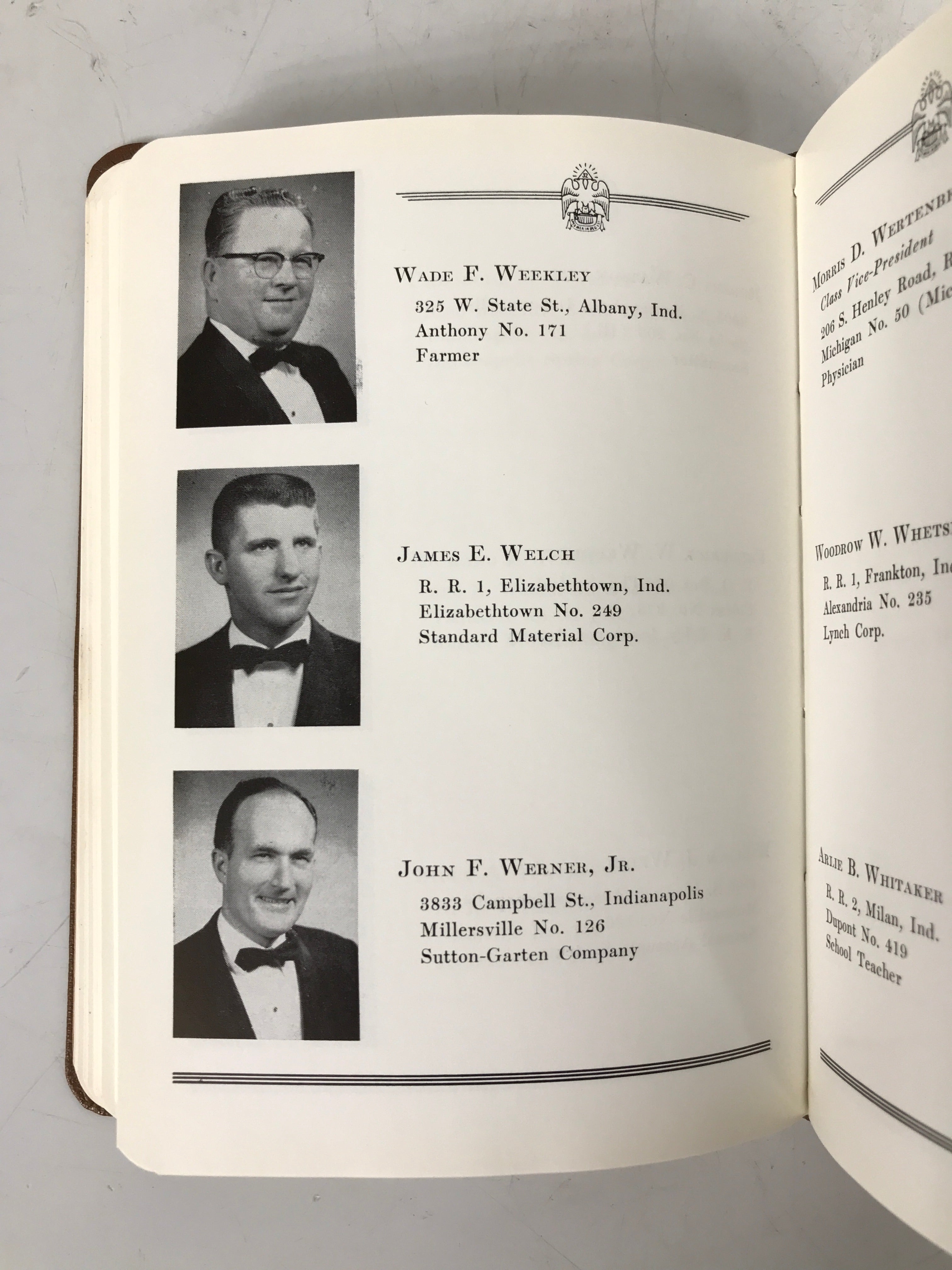 Laurence R. Taylor 33rd Degree Ancient Accepted Scottish Rite Spring 1964