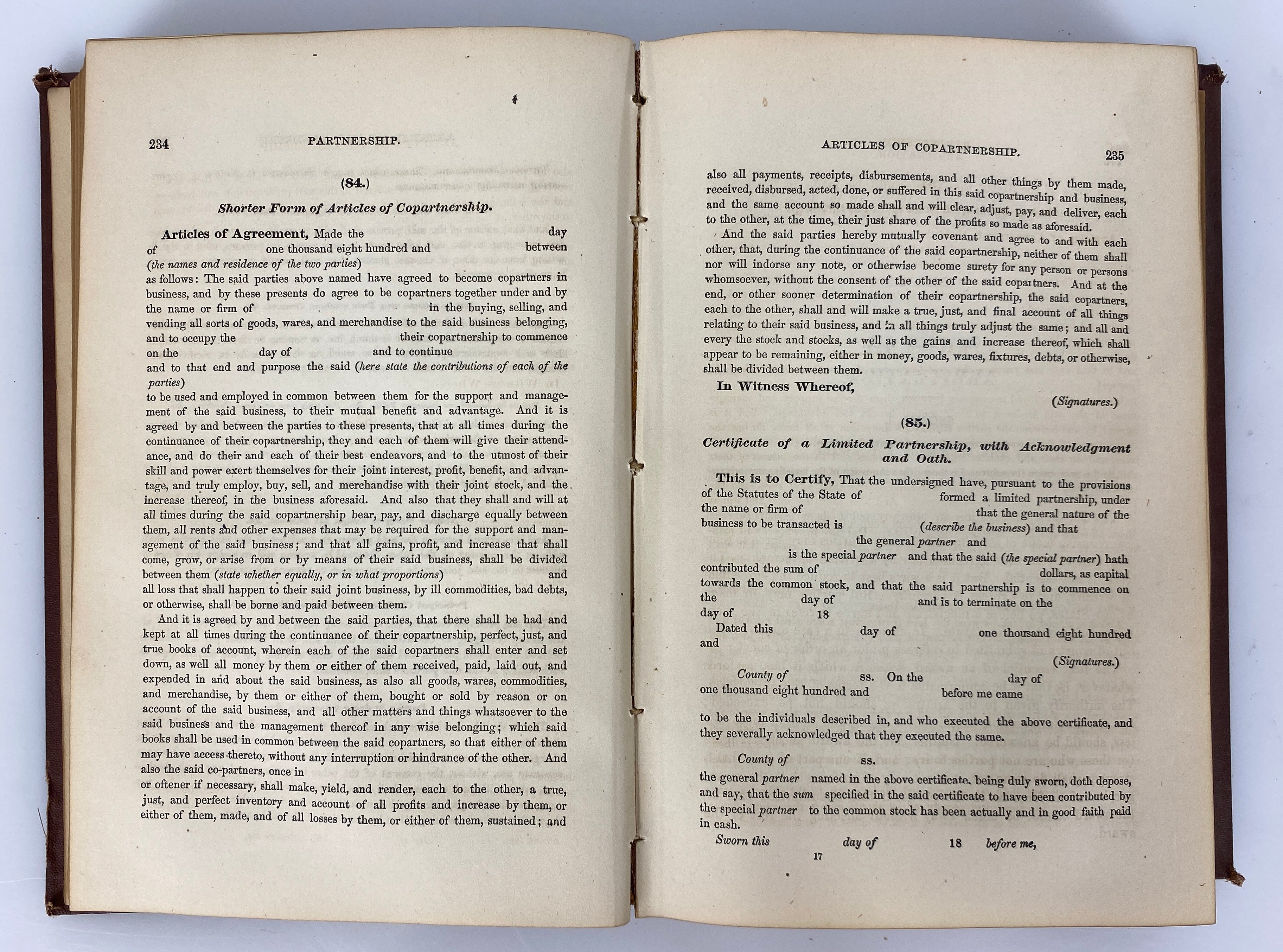 Laws of Business for All the States of the Union Parsons 1870 Antique HC