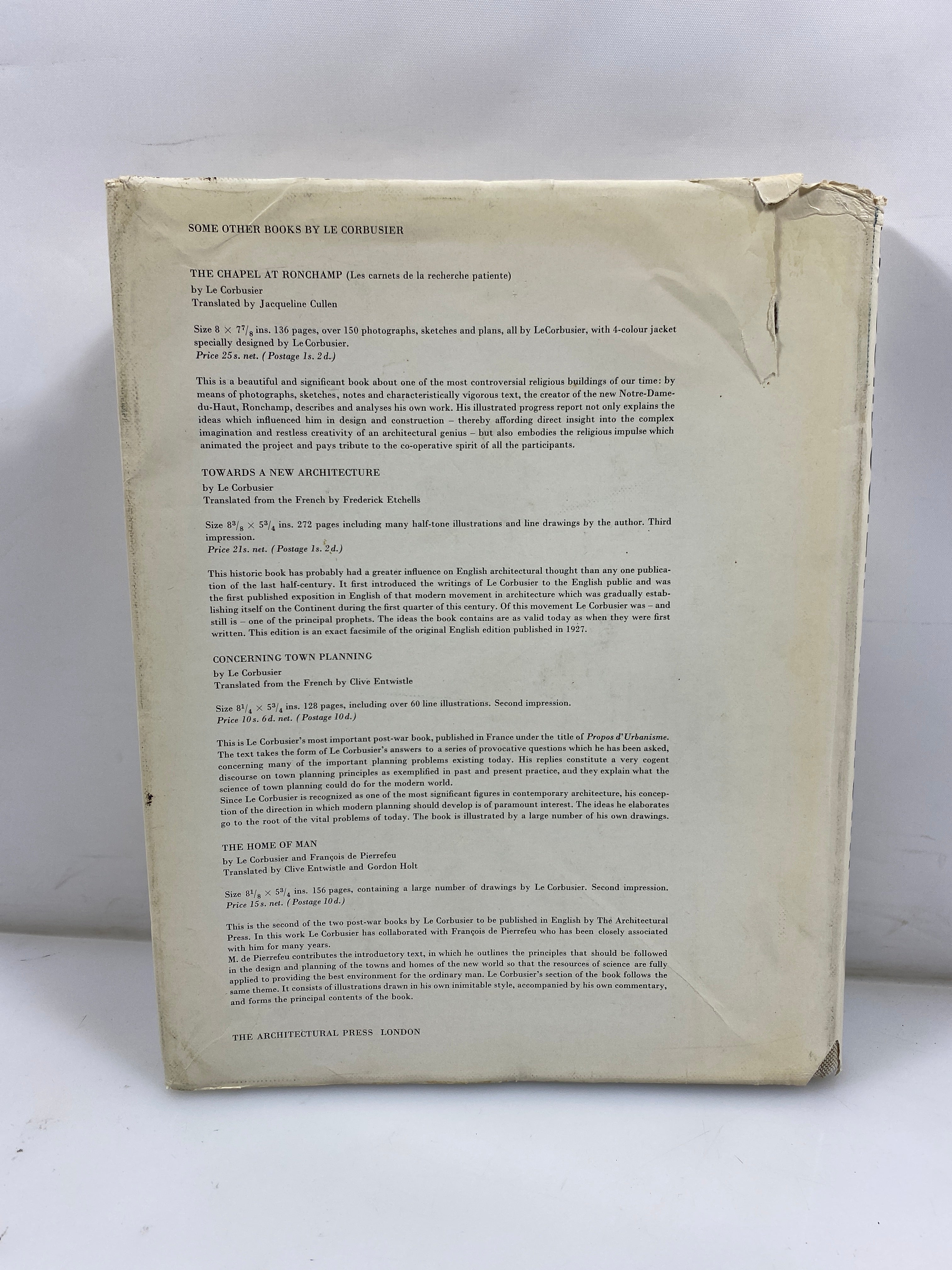 Le Corbusier My Work 1960 HCDJ