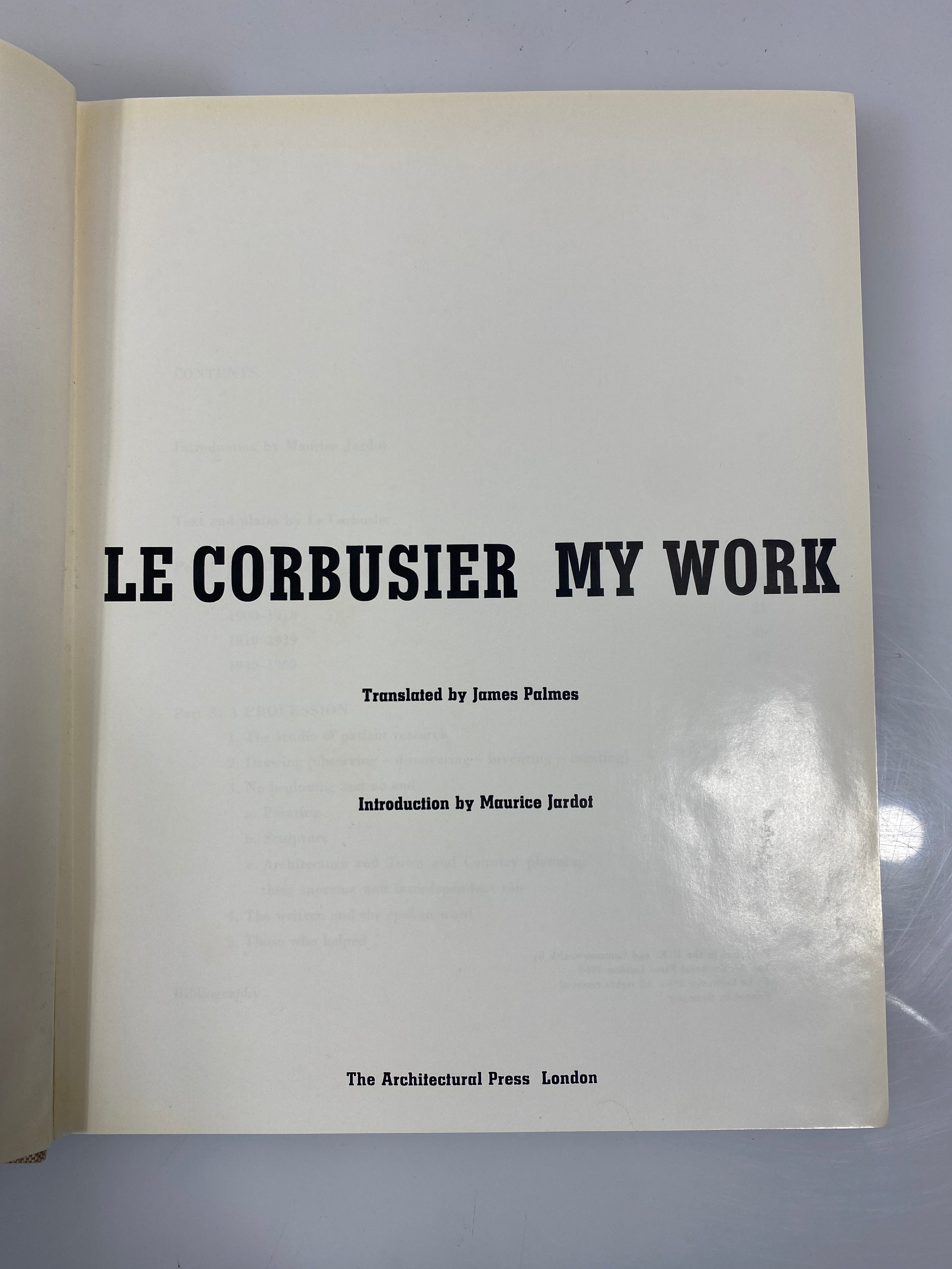 Le Corbusier My Work 1960 HCDJ