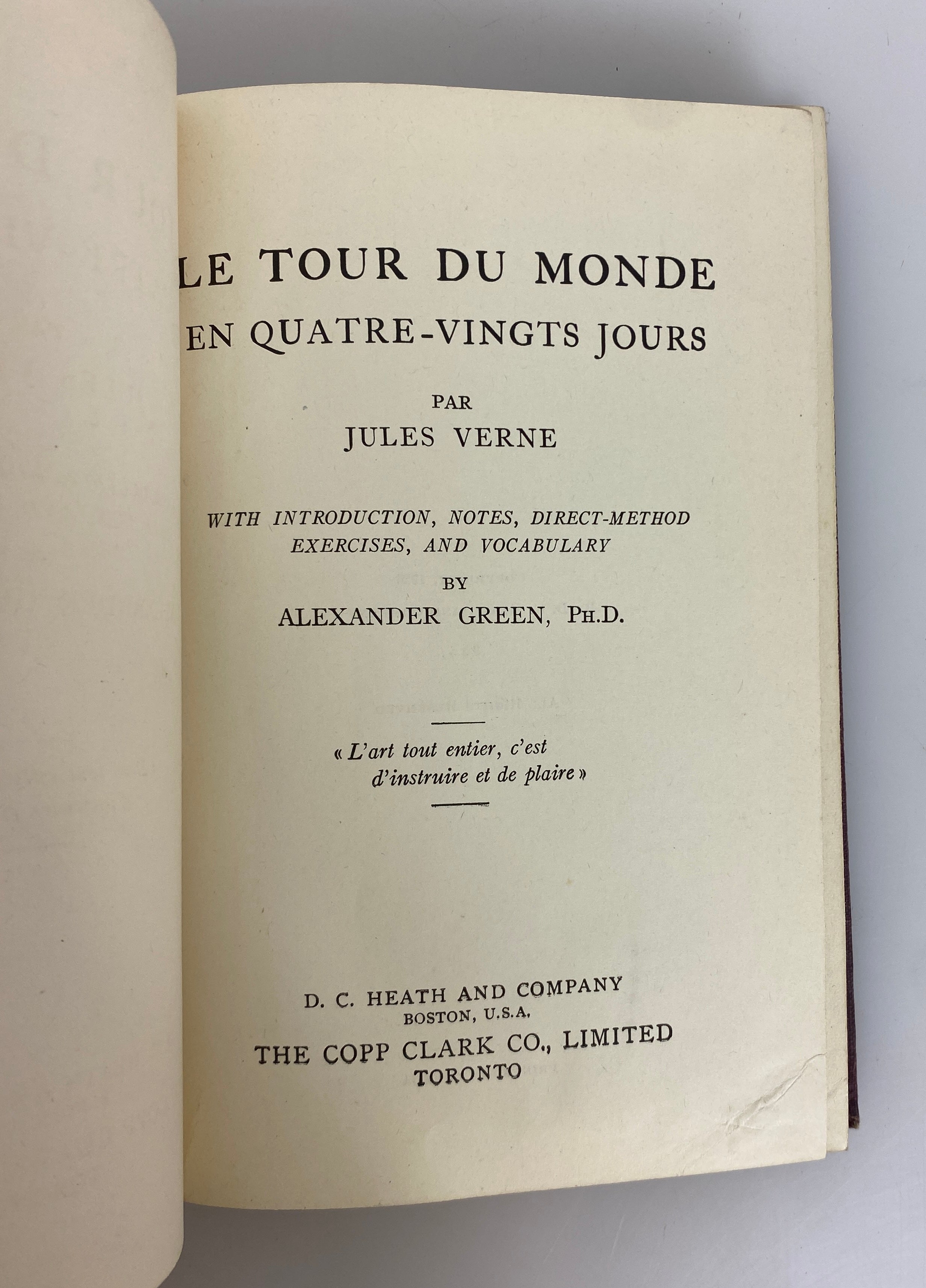 Le Tour du Monde en Quatre-Vingts Jours by Verne 1926 HC