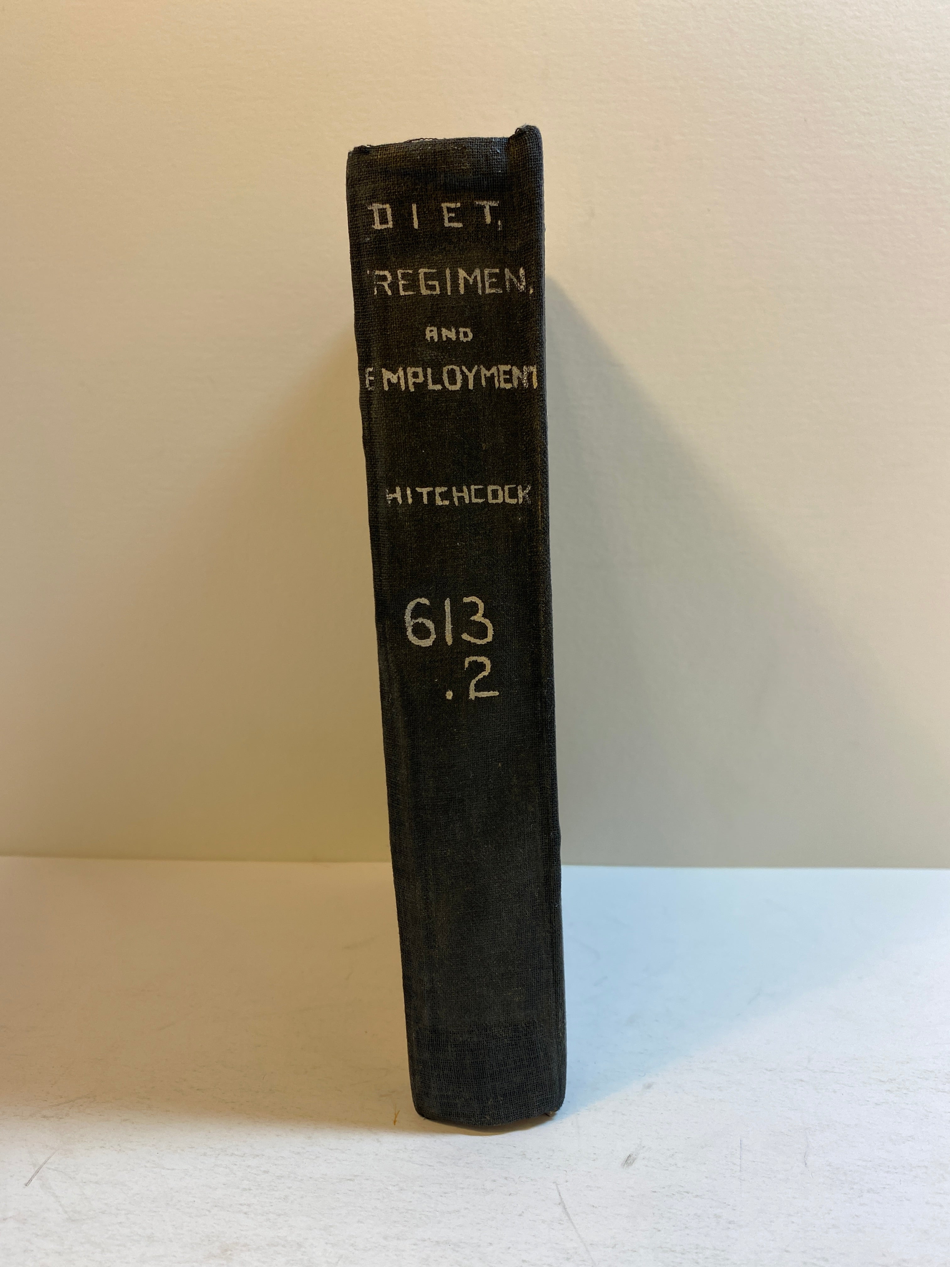 Lectures on Diet Regimen and Employment by E. Hitchcock 1831 in Library Binding