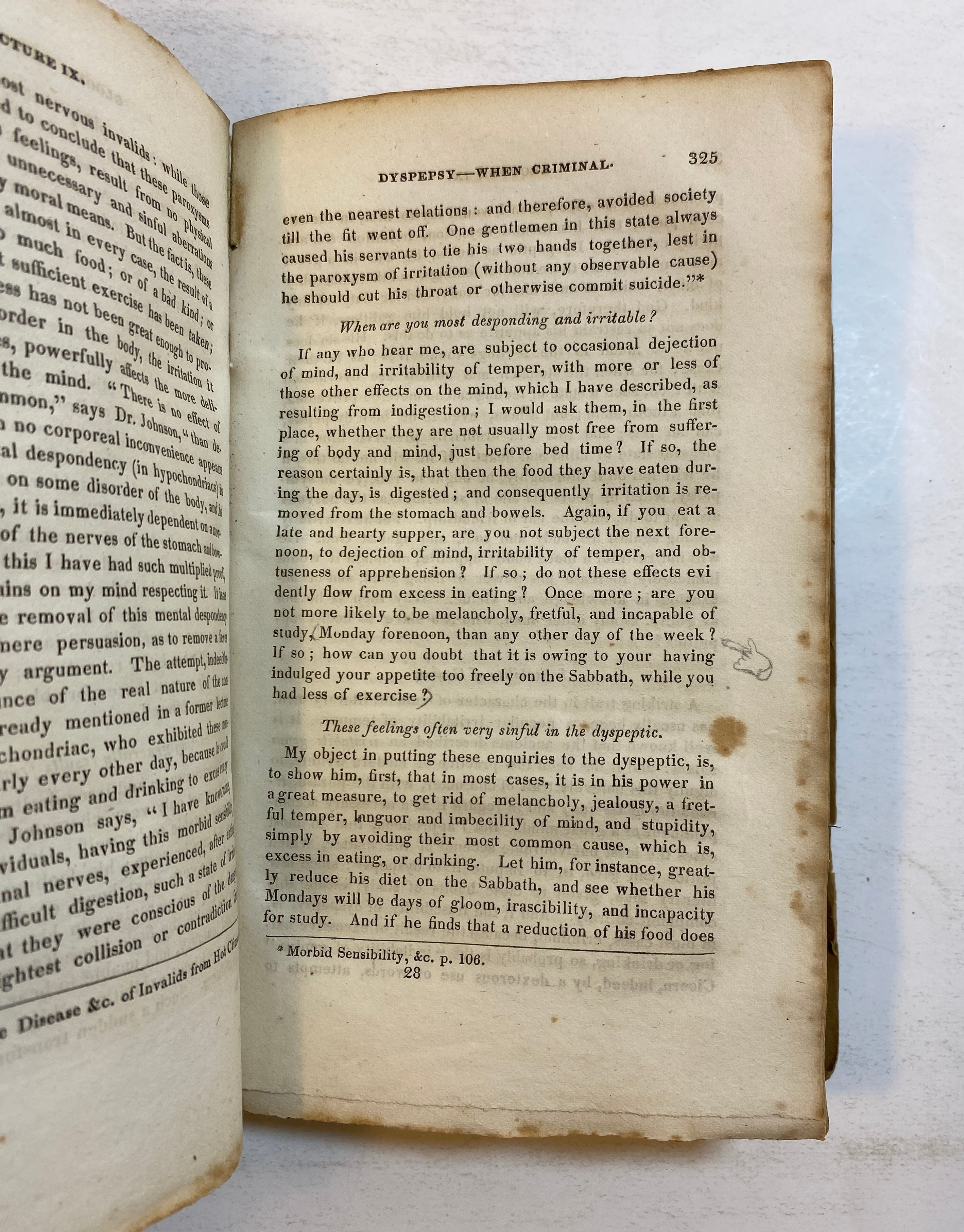 Lectures on Diet Regimen and Employment by E. Hitchcock 1831 in Library Binding