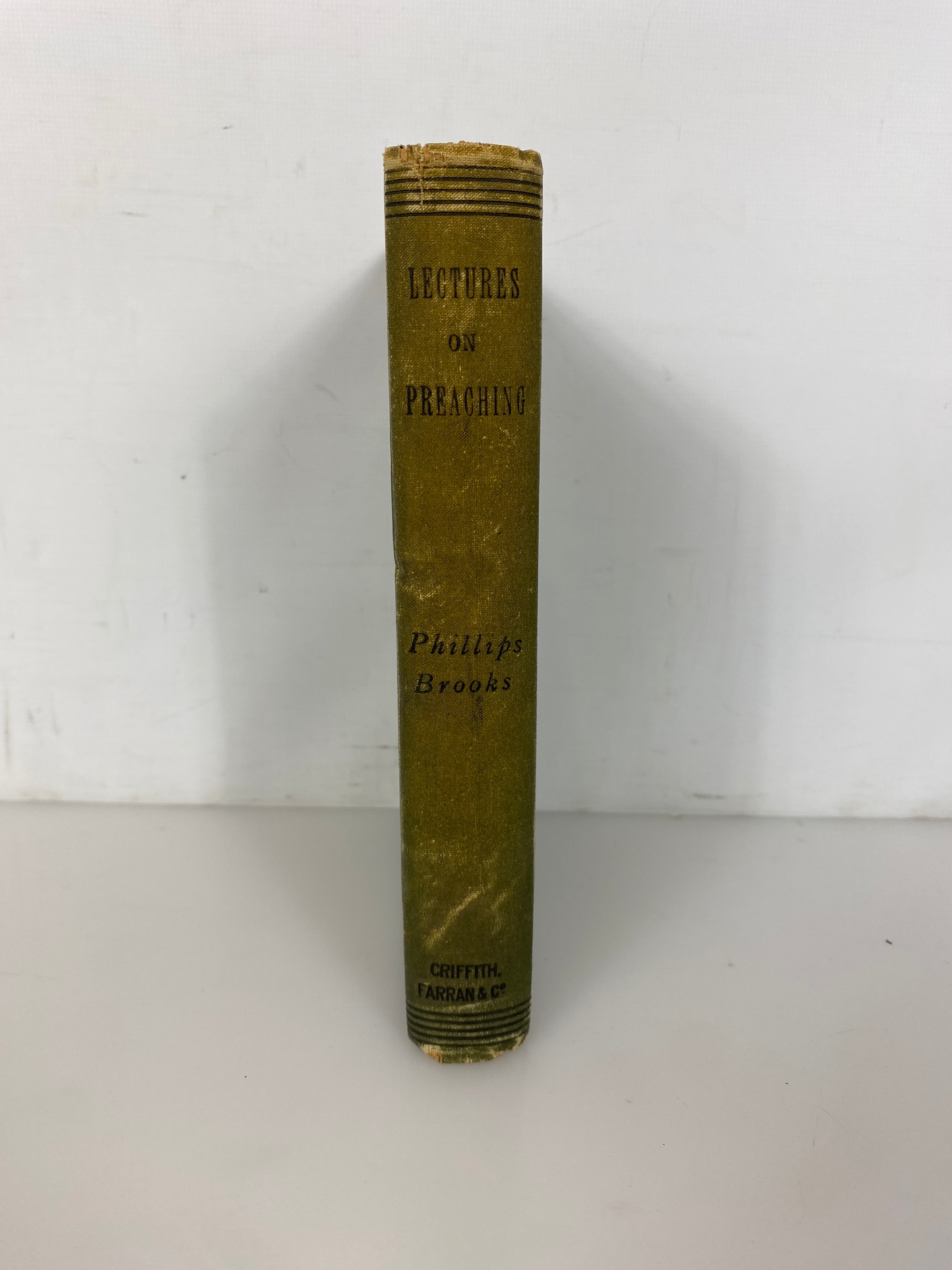 Lectures on Preaching by Phillips Brooks c1880-1890 Antique HC
